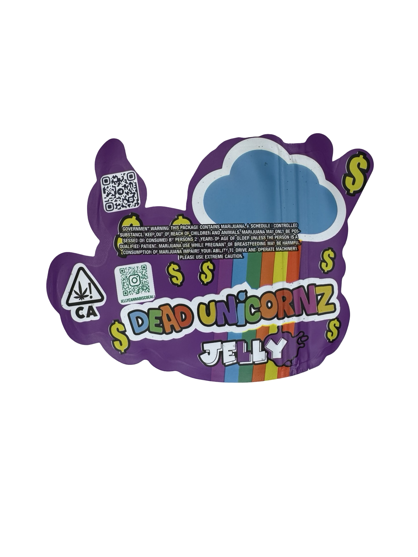 Dead Unicornz Mylar Bags 3.5g Jelly Dead Unicornz Mylar Bags 3.5g Jelly