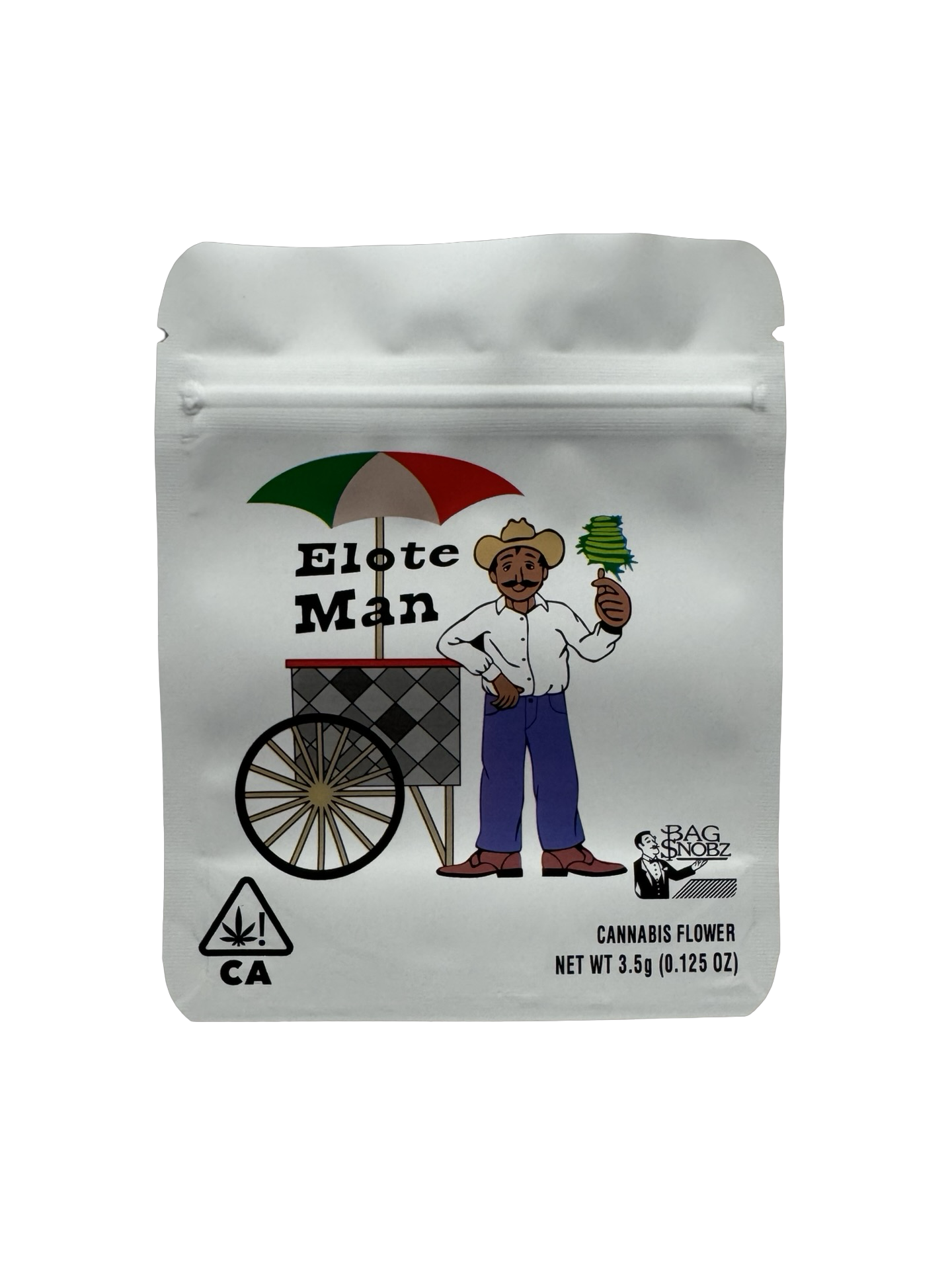 Elote Man Mylar Bags 3.5g Bag Snobz Elote Man Mylar Bags 3.5g Bag Snobz