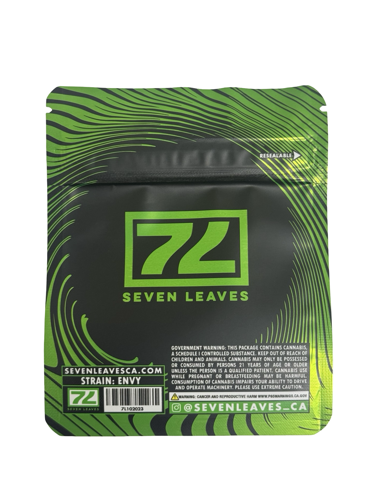 Envy 3.5g Mylar Bags Seven Leaves Envy 3.5g Mylar Bags Seven Leaves