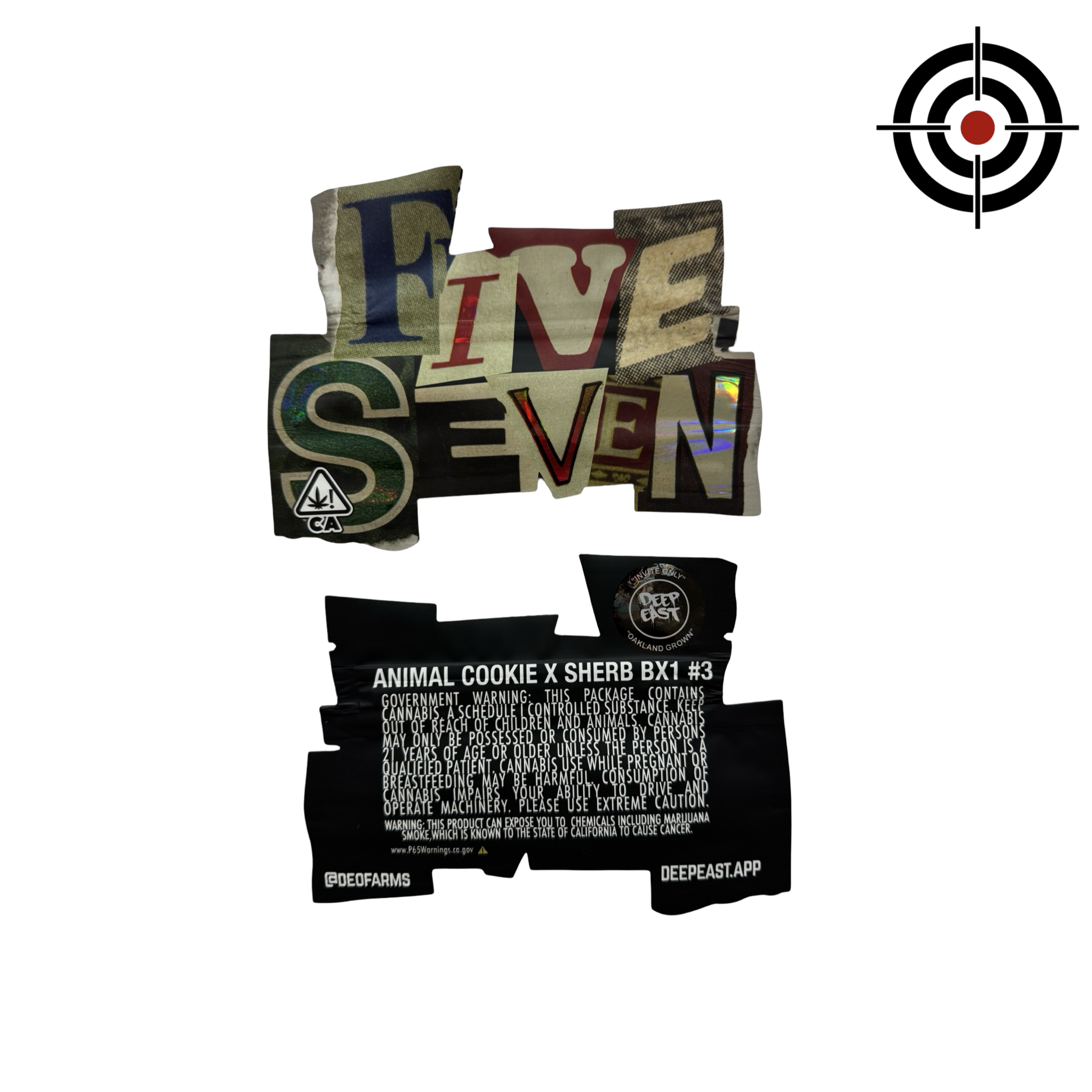 Five Seven Mylar Bags 3.5g Deep East