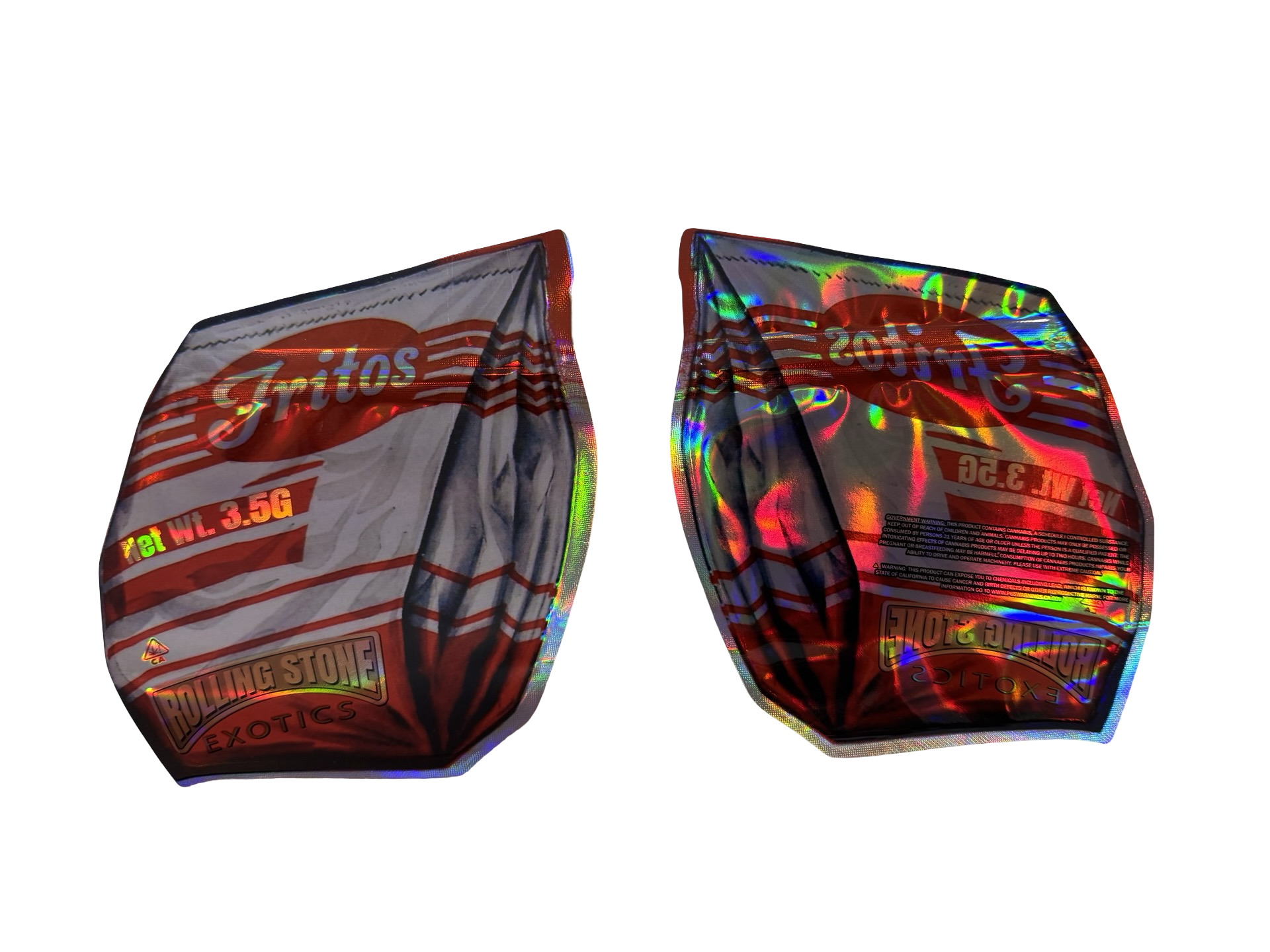 Fritoz 3.5g Mylar Bags Rolling Stone Exotics