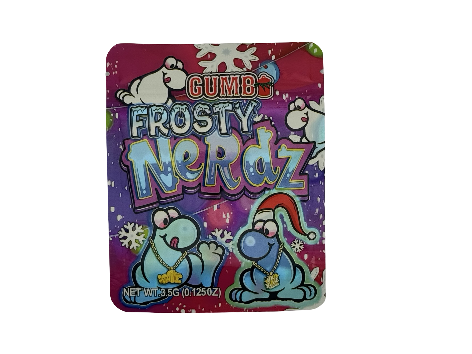 Frosty Nerdz 3.5g Mylar Bags Gumbo Frosty Nerdz 3.5g Mylar Bags Gumbo