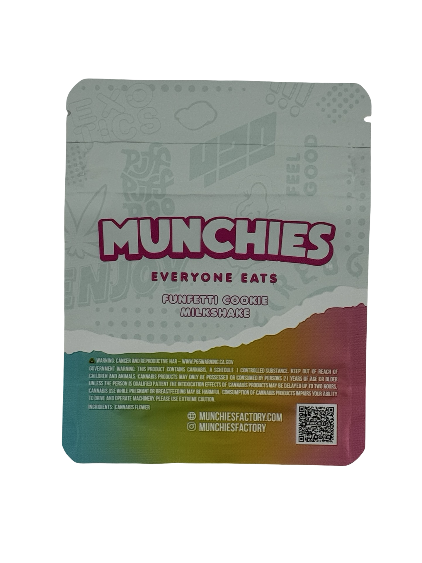 Funfetti Cookie Milkshake Mylar Bags 3.5g Munchies Funfetti Cookie Milkshake Mylar Bags 3.5g Munchies
