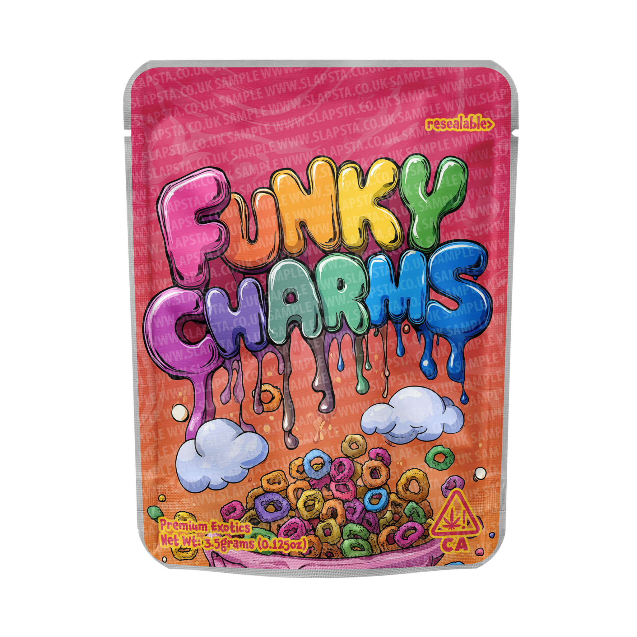 Funky Charms Mylar Pouches Pre-Labeled Funky Charms Mylar Pouches Pre-Labeled