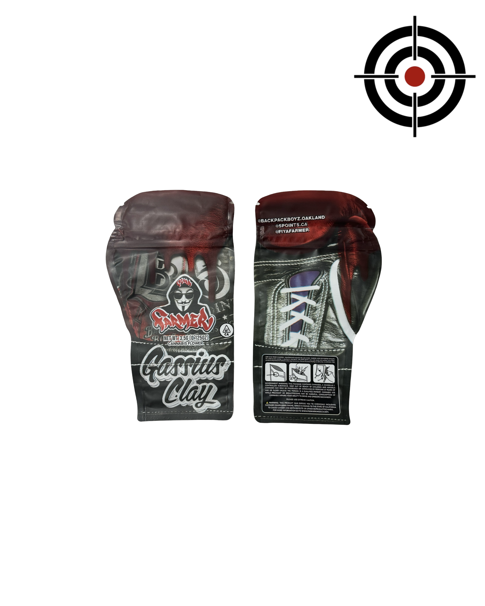 Gassius Clay Mylar Bags 3.5g Backpack Boyz