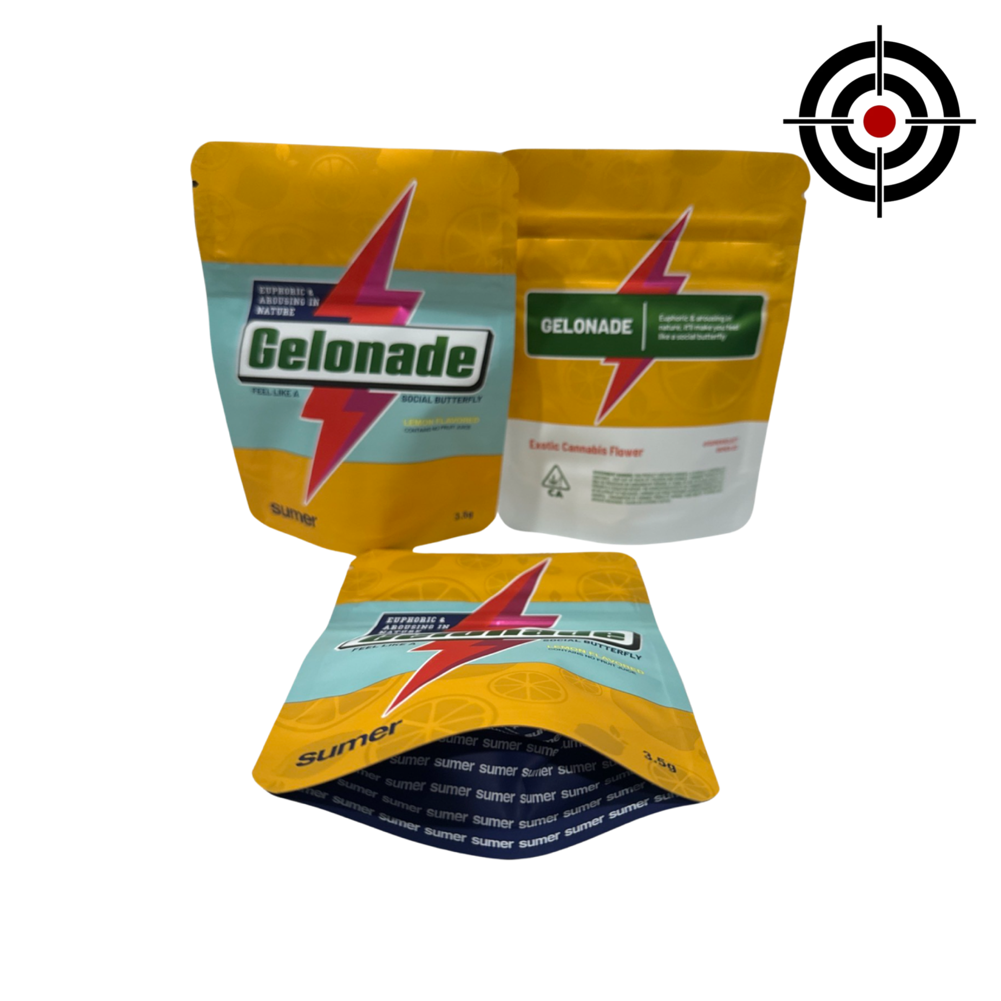 Gelonade Mylar Bags 3.5g Sumer Gelonade Mylar Bags 3.5g Sumer