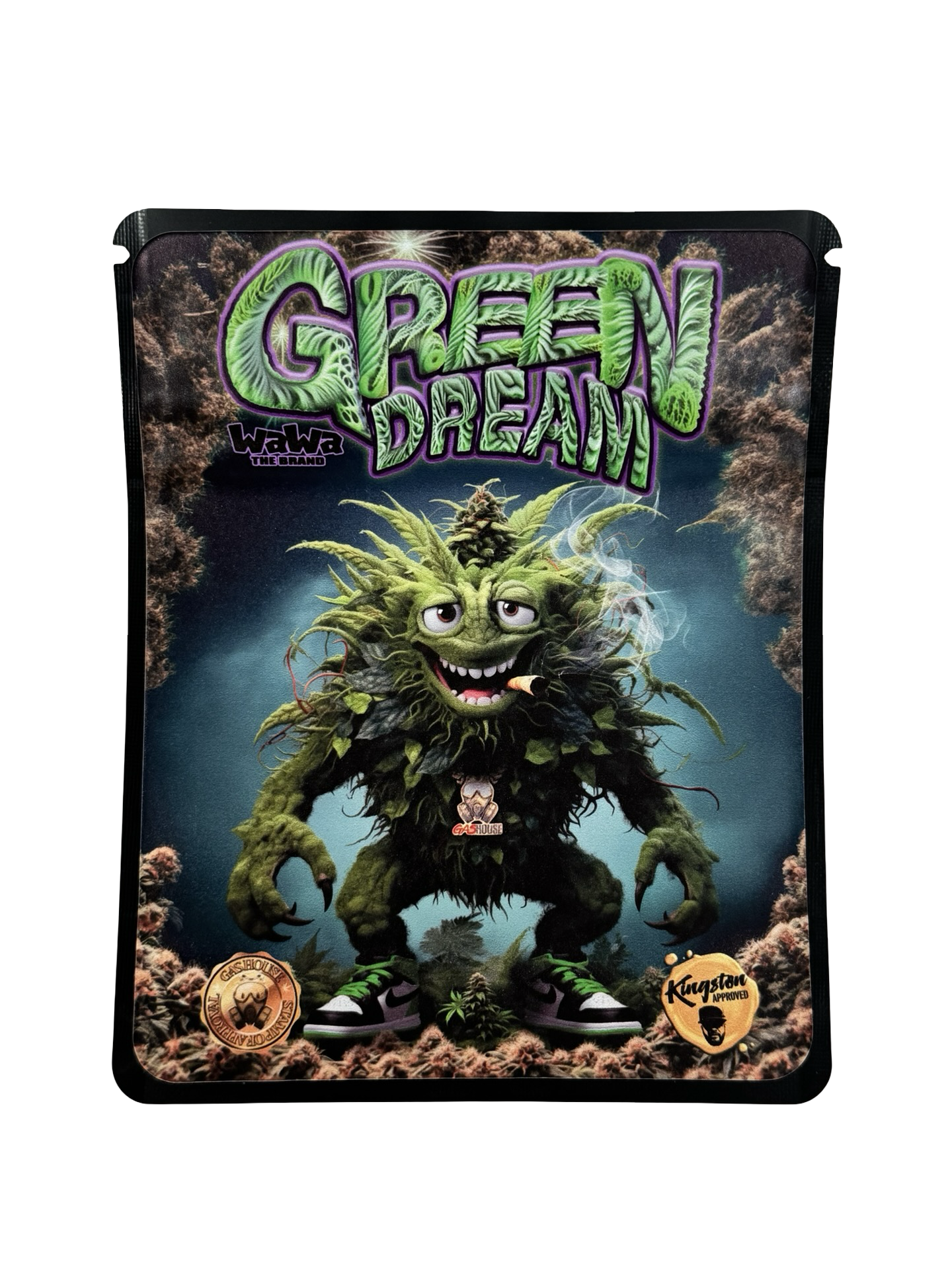 Green Dream Mylar Bags 3.5g Wawah Green Dream Mylar Bags 3.5g Wawah