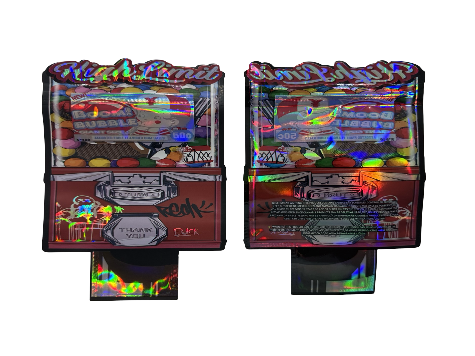 Gum Balls Mylar Bags 3.5g High Limit Gum Balls Mylar Bags 3.5g High Limit