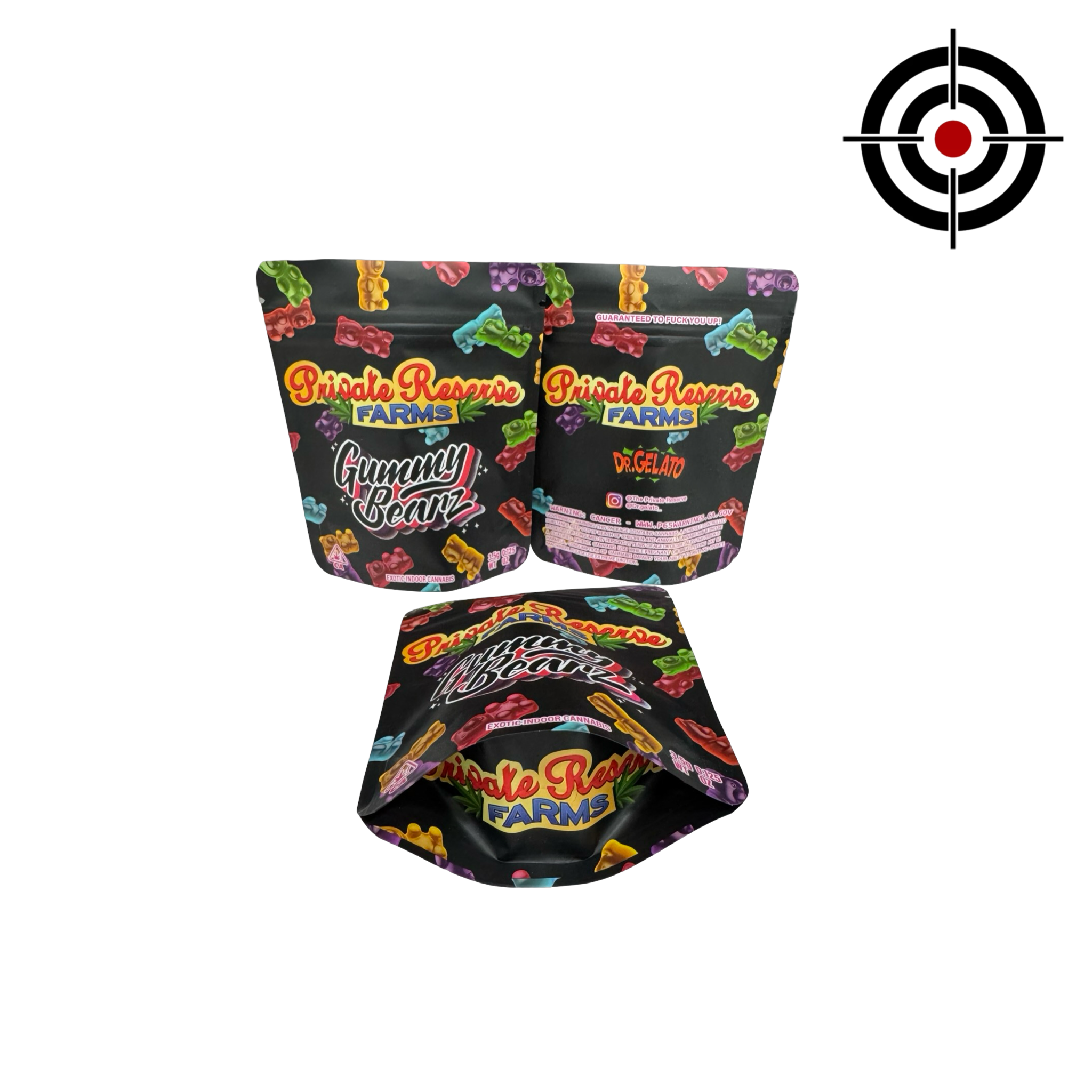 Gummy Bearz Mylar Bags 3.5g Private Reserve Farms Gummy Bearz Mylar Bags 3.5g Private Reserve Farms