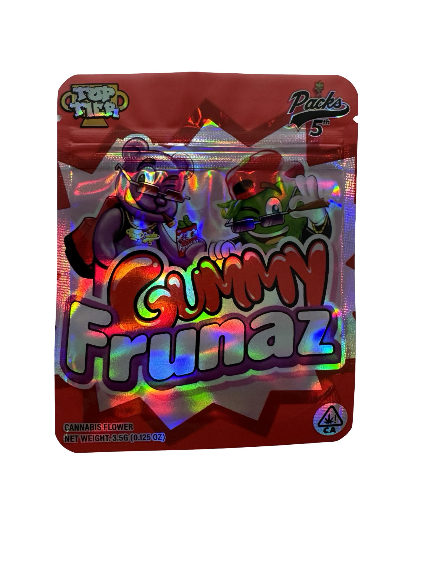 Gummy Frunaz 3.5g Mylar Bags Top Tier Gummy Frunaz 3.5g Mylar Bags Top Tier
