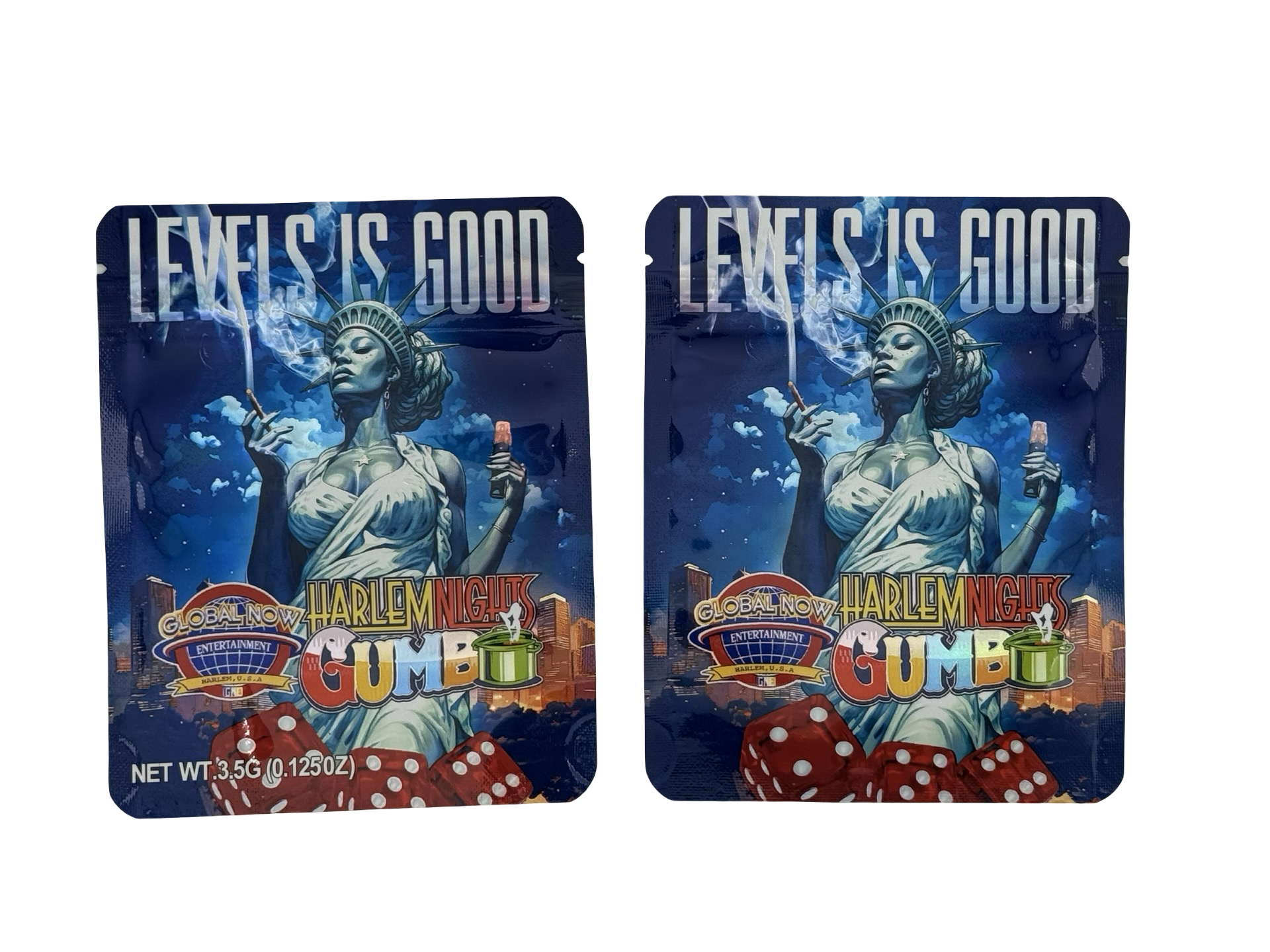 Harlem Nights 3.5g Mylar Bags Gumbo