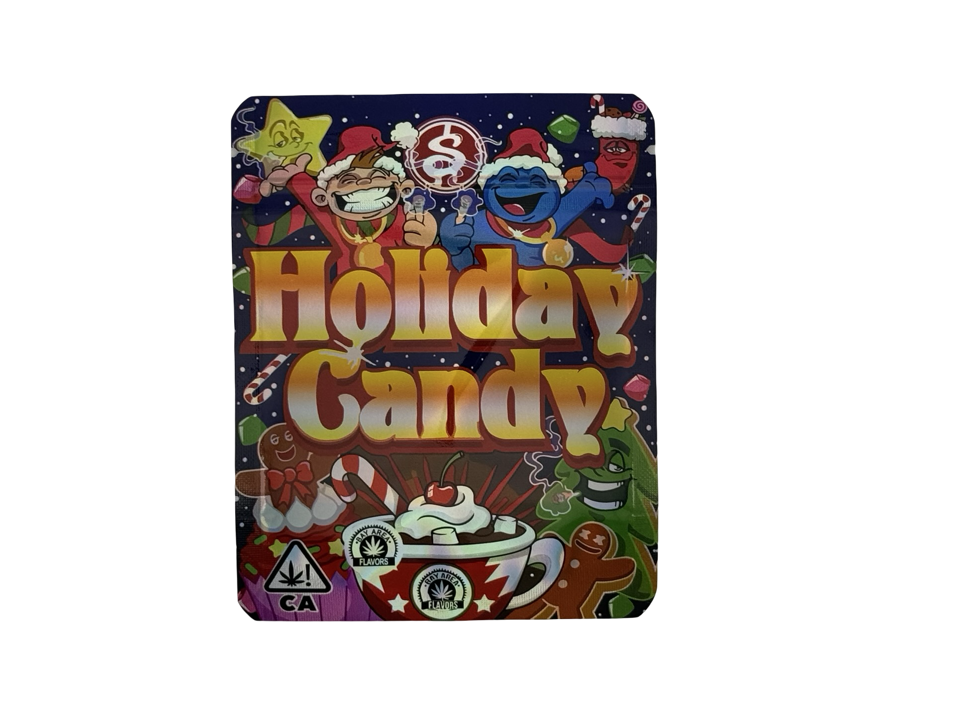 Holiday Candy 3.5g Mylar Bags Bay Area Flavors Holiday Candy 3.5g Mylar Bags Bay Area Flavors