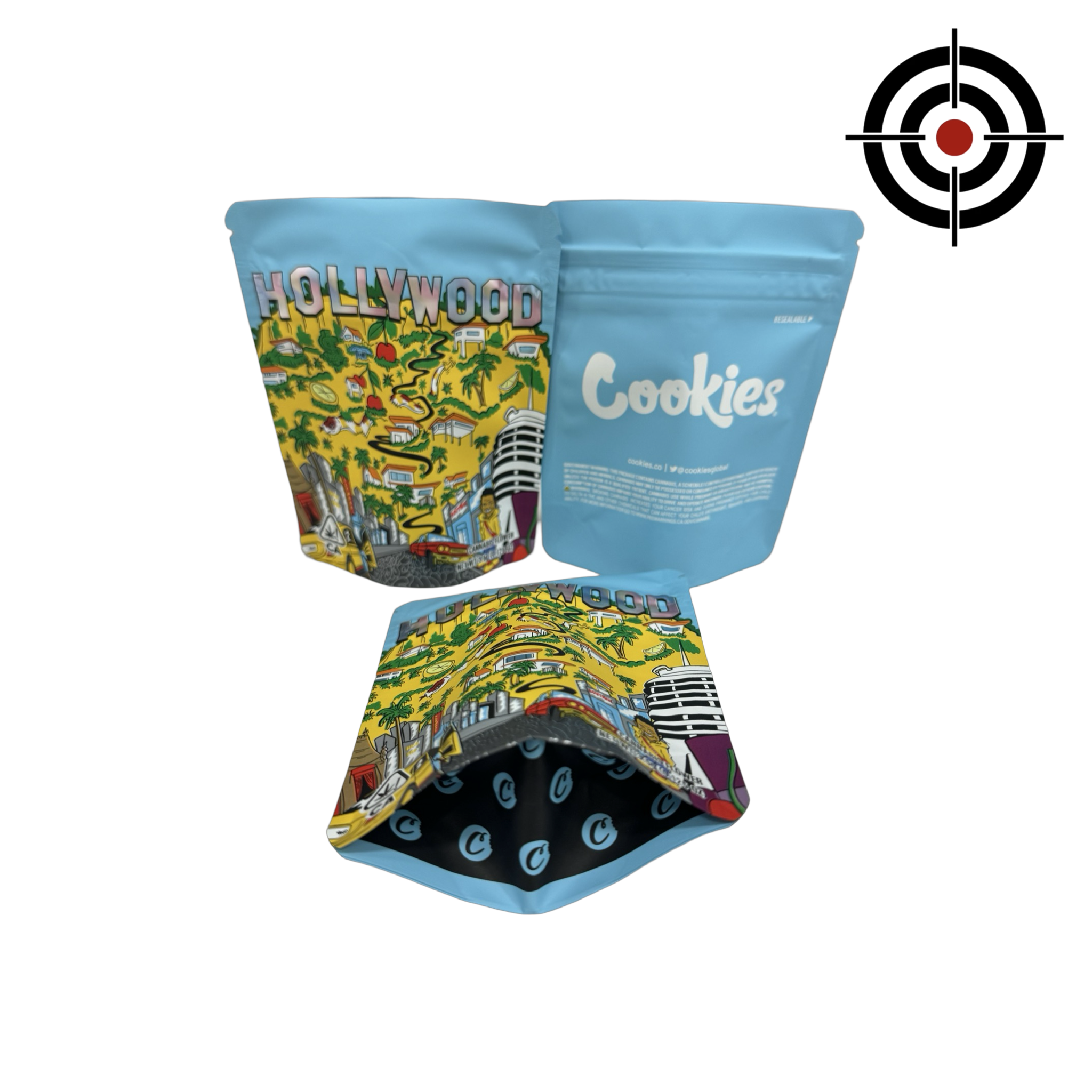 Hollywood Mylar Bags 3.5g Cookies Hollywood Mylar Bags 3.5g Cookies