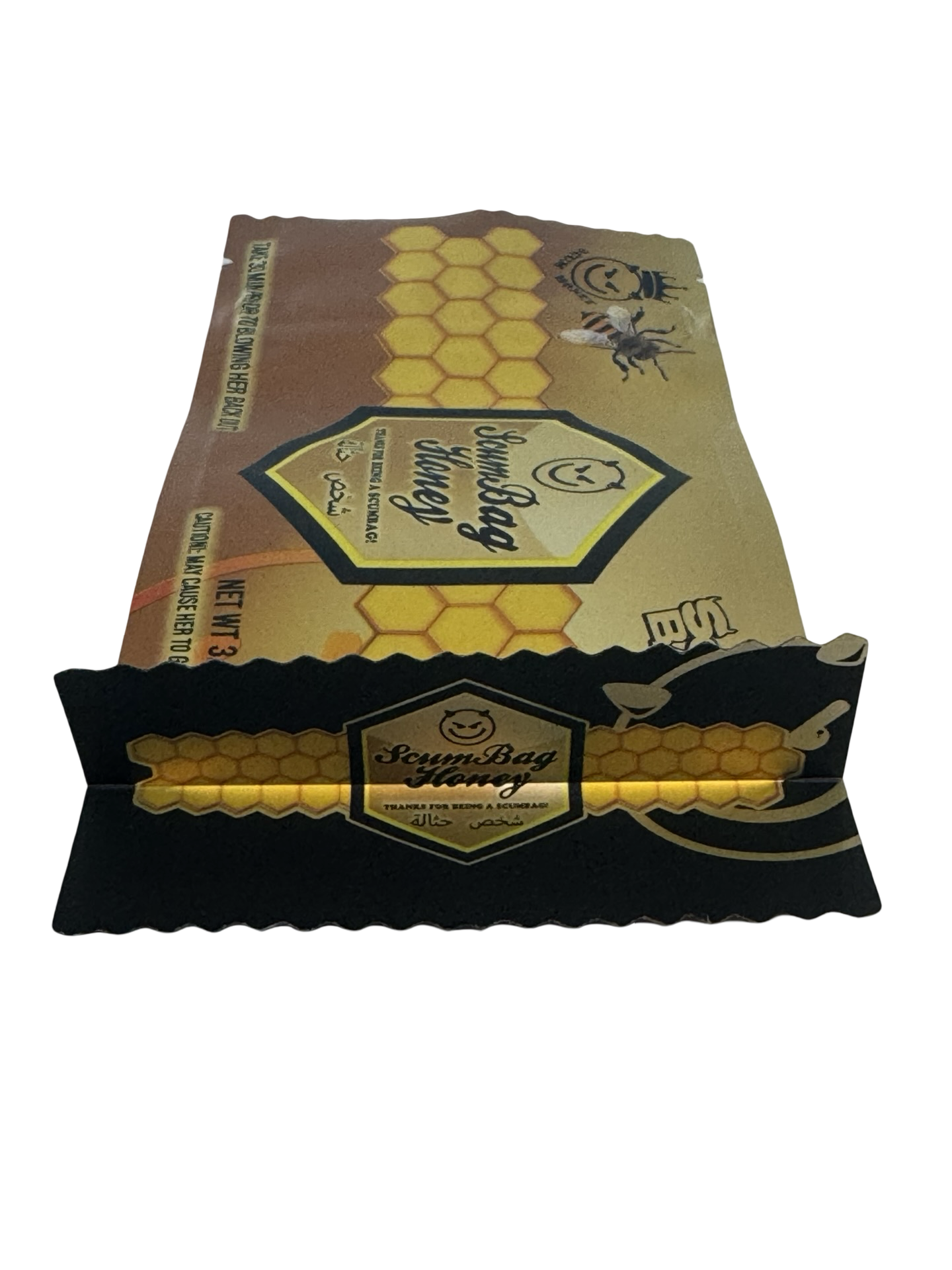 Honey Mylar Bags 3.5g Scum Bags Honey Mylar Bags 3.5g Scum Bags