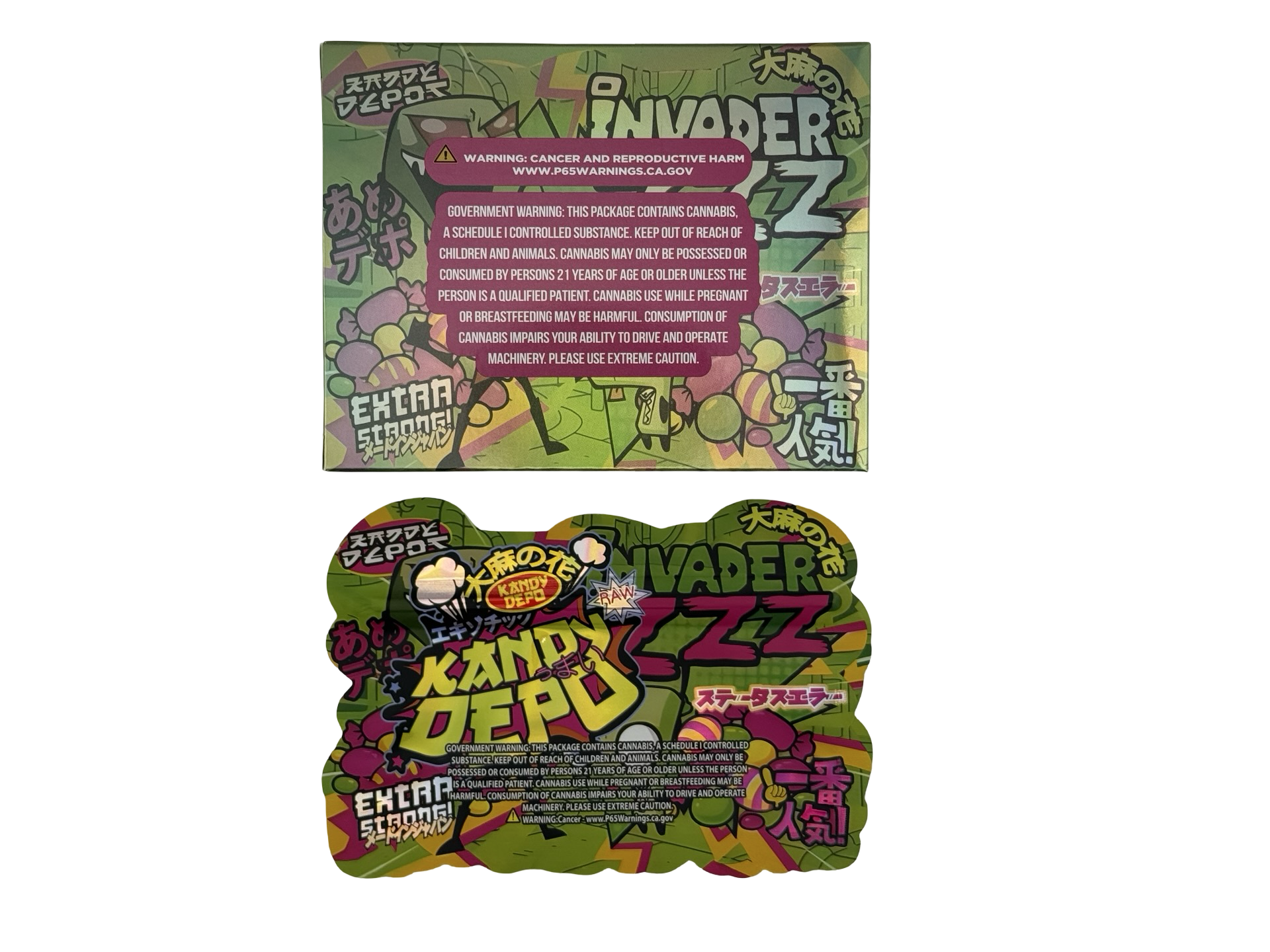 Invaderzzz 3.5g Mylar Bags & Boxes Kandy Depo Invaderzzz 3.5g Mylar Bags & Boxes Kandy Depo