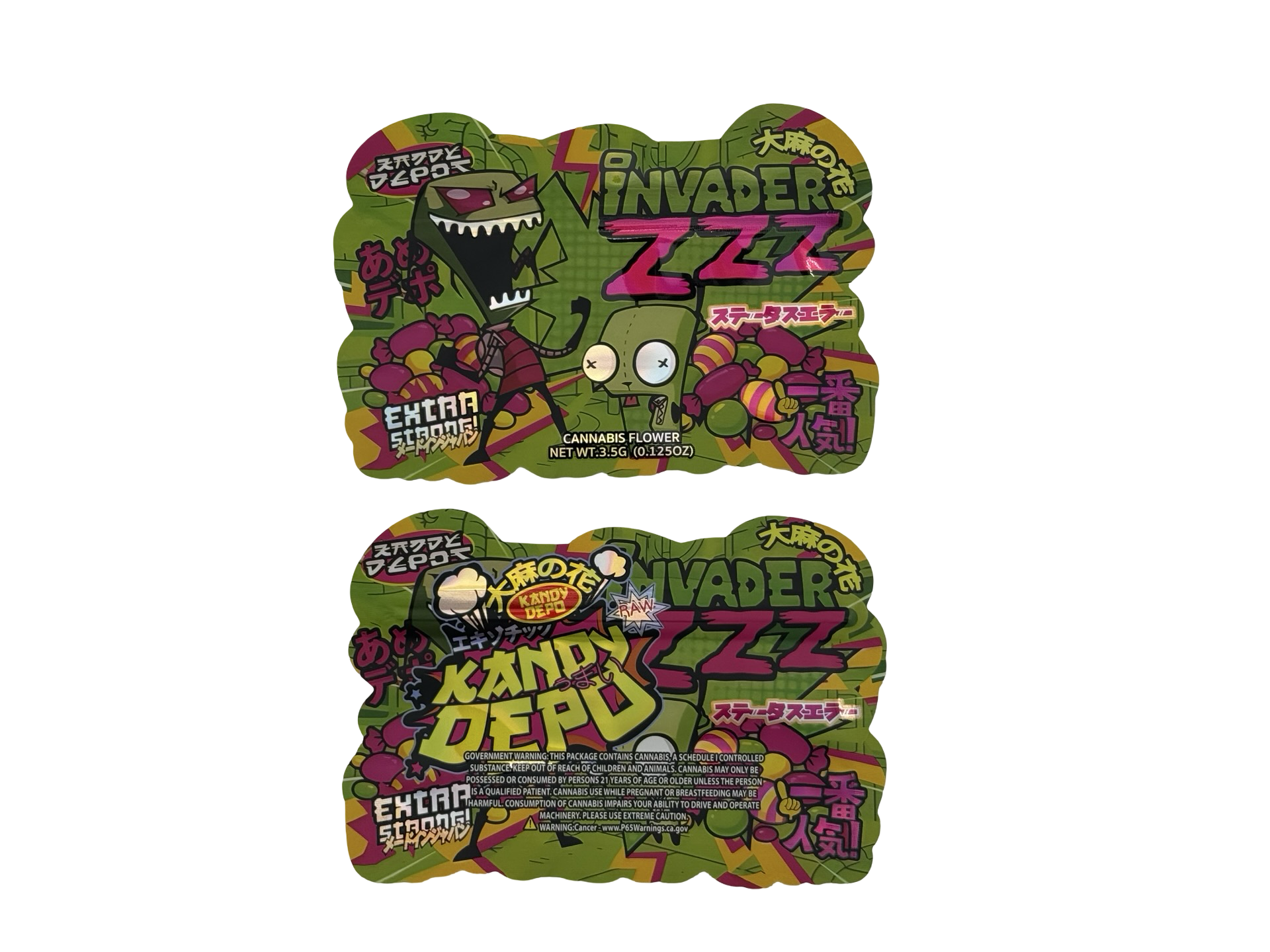 Invaderzzz 3.5g Mylar Bags & Boxes Kandy Depo Invaderzzz 3.5g Mylar Bags & Boxes Kandy Depo