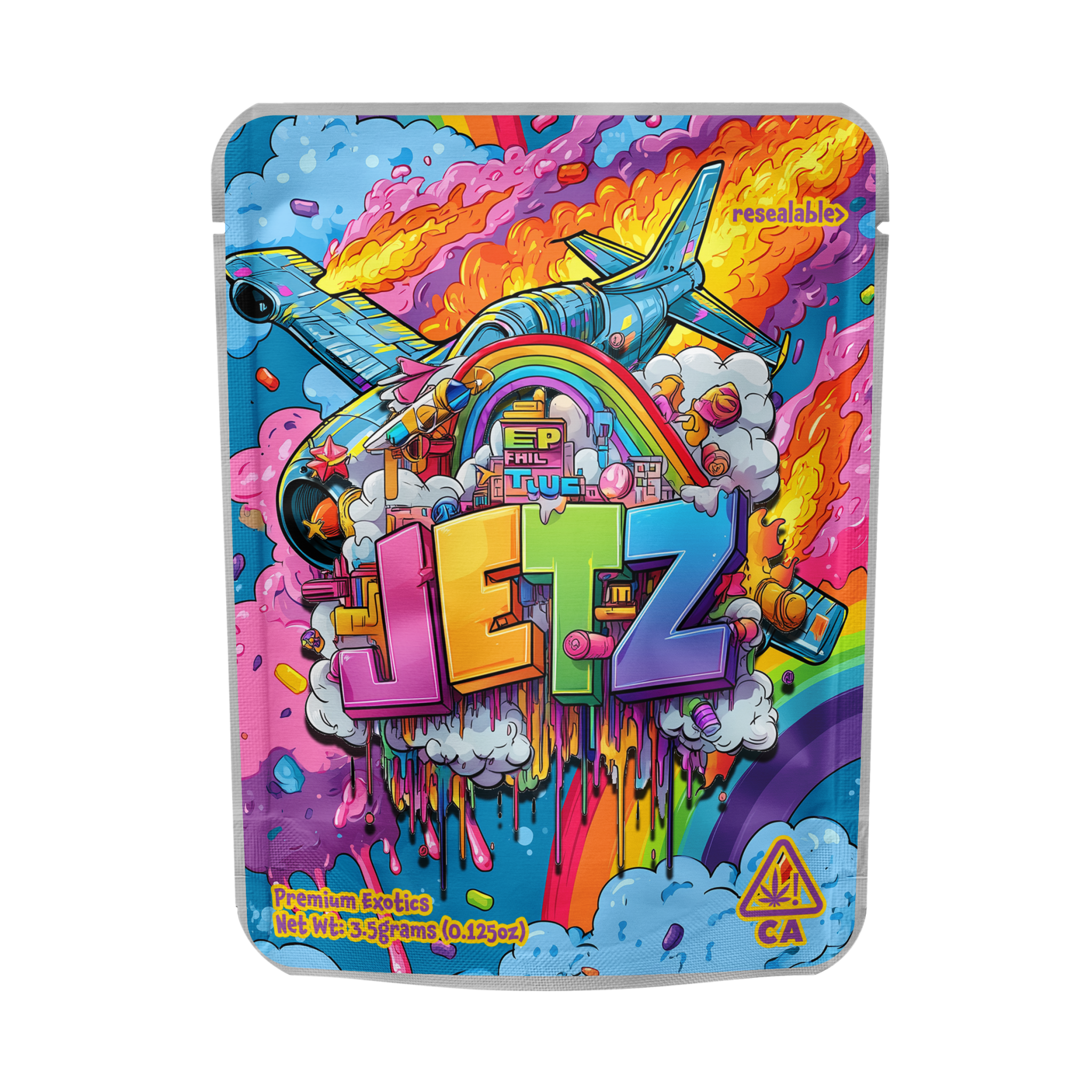 Jetz Mylar Pouches Pre-Labeled Jetz Mylar Pouches Pre-Labeled