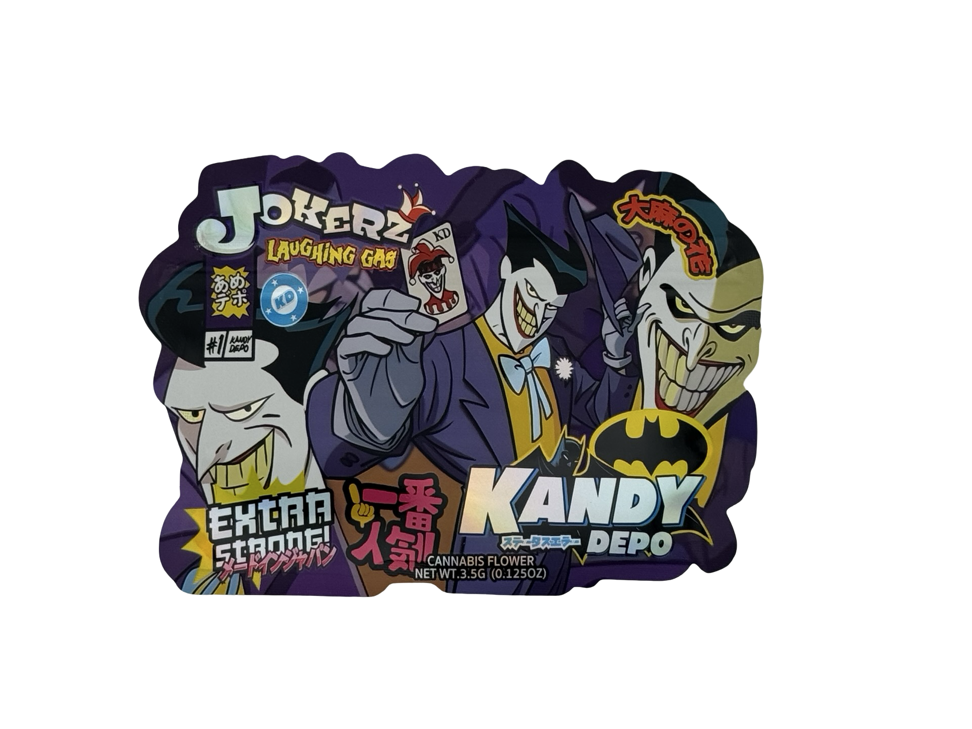 Jokerz Laughing Gas Mylar Bags 3.5g Kandy Depo Jokerz Laughing Gas Mylar Bags 3.5g Kandy Depo