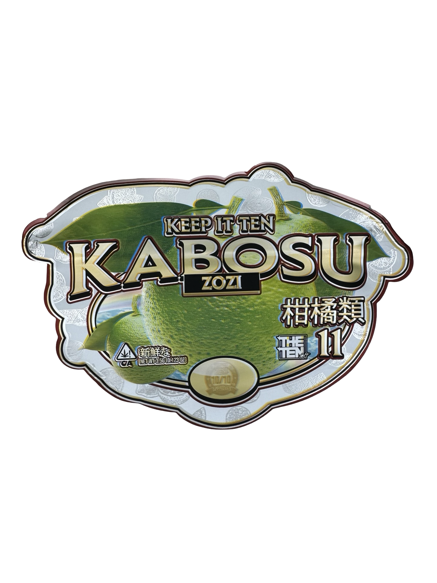 Kabosu Zozi Mylar Bags 3.5g The Ten Co Kabosu Zozi Mylar Bags 3.5g The Ten Co