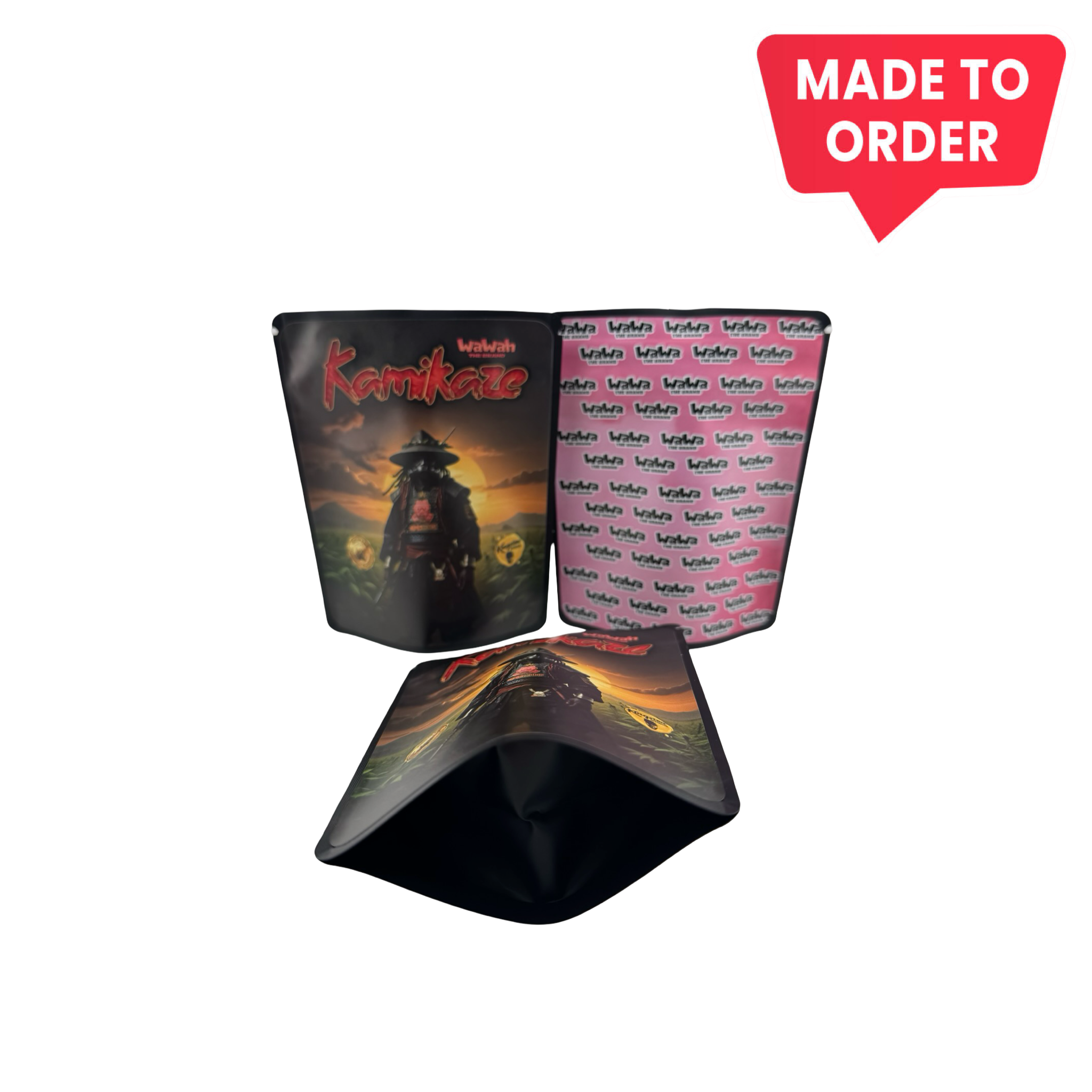 Kamikaze Mylar Bags 3.5g Wawah Kamikaze Mylar Bags 3.5g Wawah