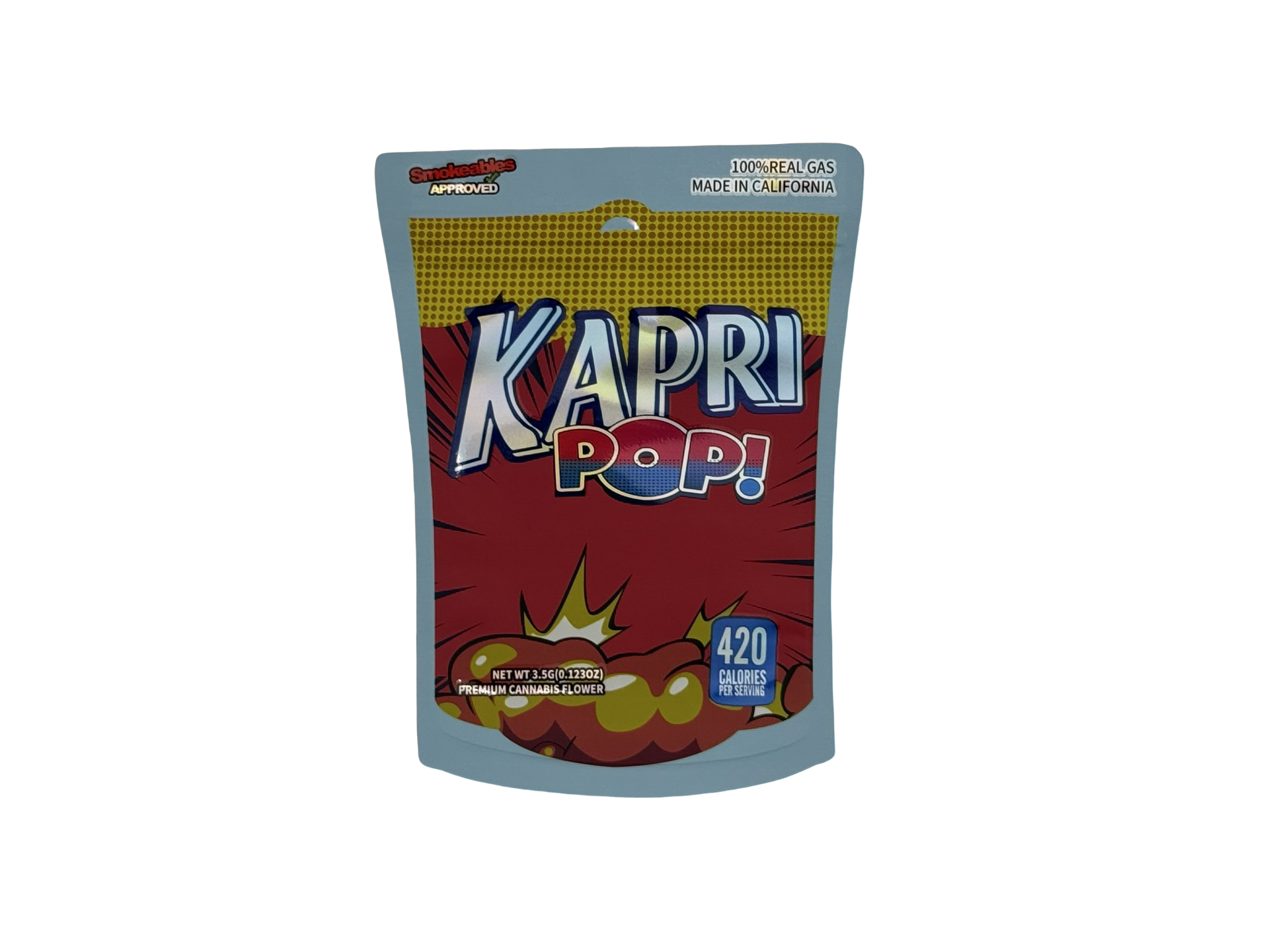 Kapri Pop 3.5g Mylar Bags High Tolerance Kapri Pop 3.5g Mylar Bags High Tolerance