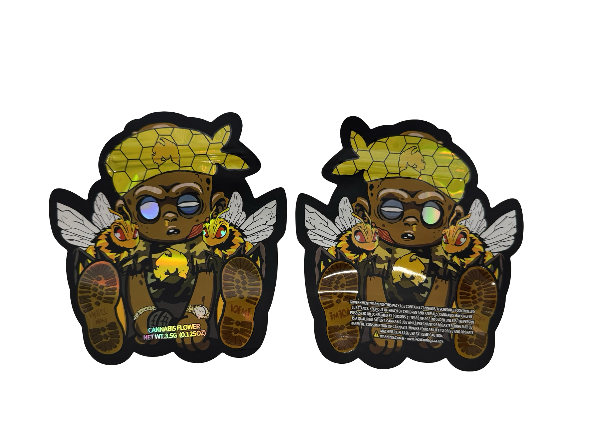 Killer Bees ICFMF 3.5g Mylar Bags & Boxes High Tolerance Killer Bees ICFMF 3.5g Mylar Bags & Boxes High Tolerance