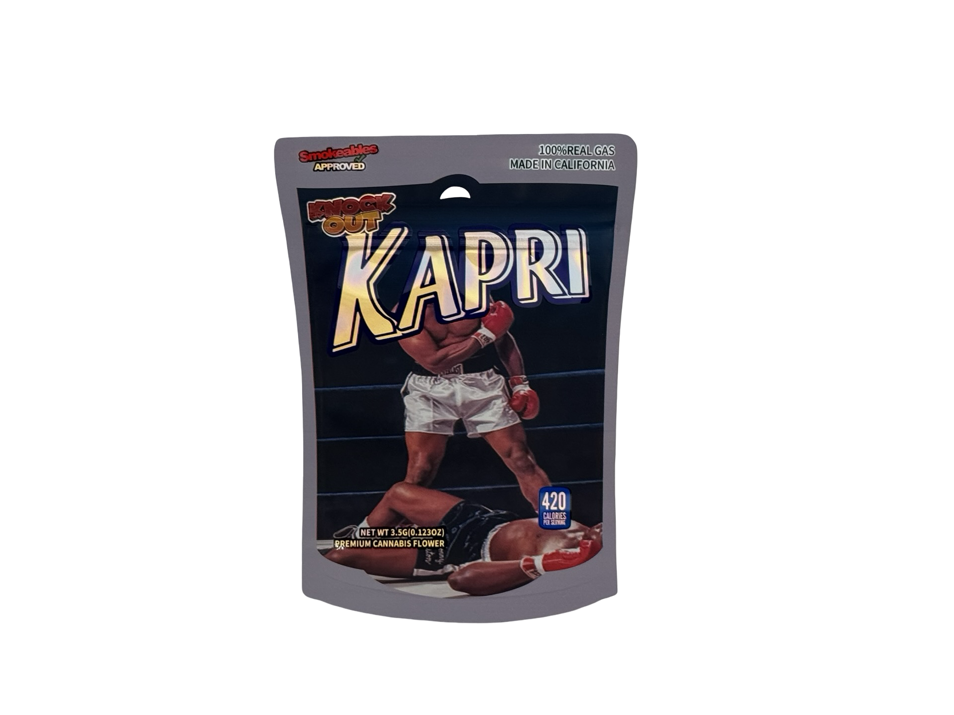 Knock Out Kapri 3.5g Mylar Bags High Tolerance Knock Out Kapri 3.5g Mylar Bags High Tolerance