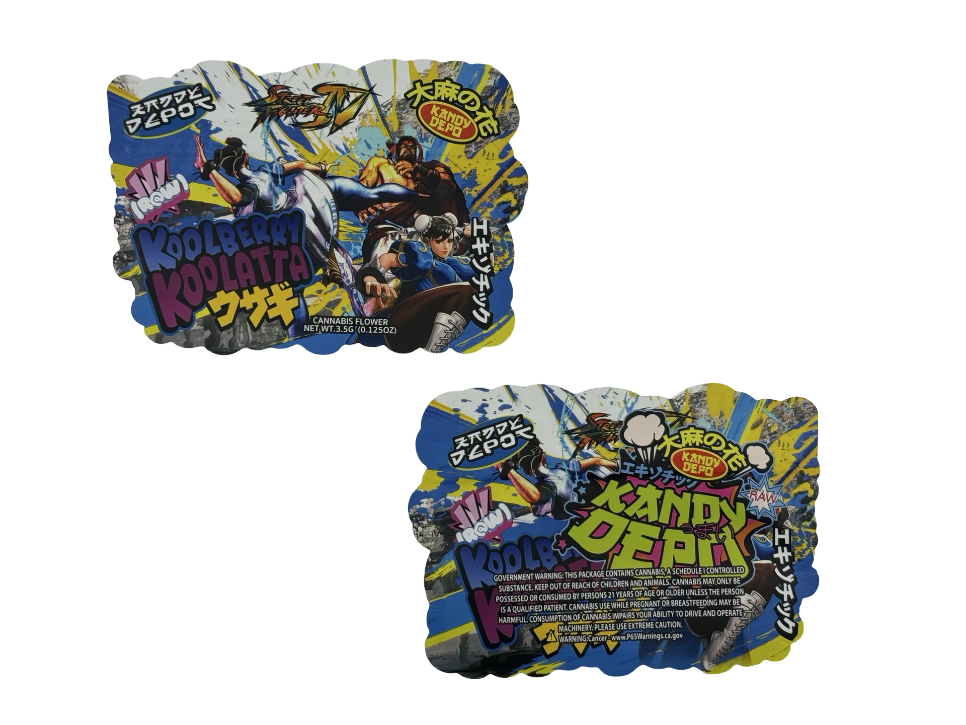 Koolberry Koolatta Street Fighter Mylar Bags 3.5g Kandy Depo