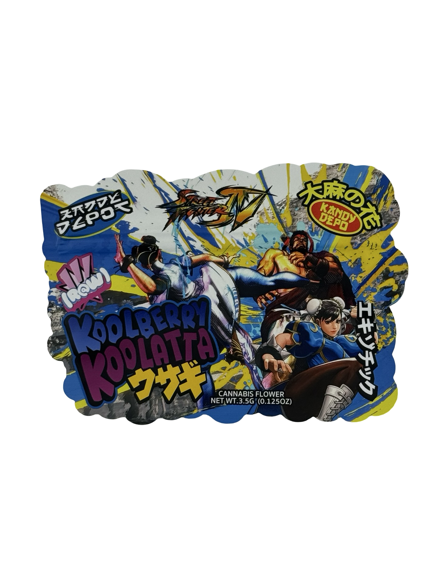 Koolberry Koolatta Street Fighter Mylar Bags 3.5g Kandy Depo Koolberry Koolatta Street Fighter Mylar Bags 3.5g Kandy Depo