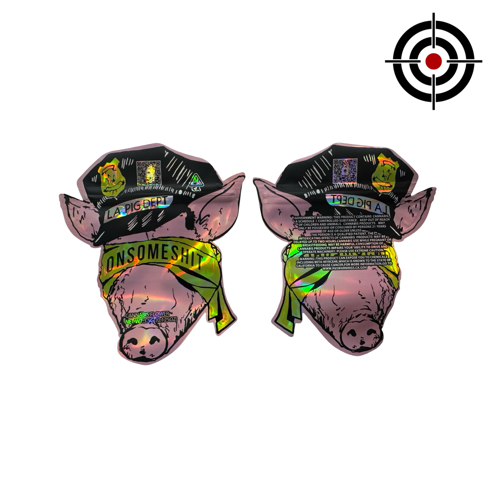 LA Pig Dept Mylar Bags 3.5g ONSOMESHIT LA Pig Dept Mylar Bags 3.5g ONSOMESHIT