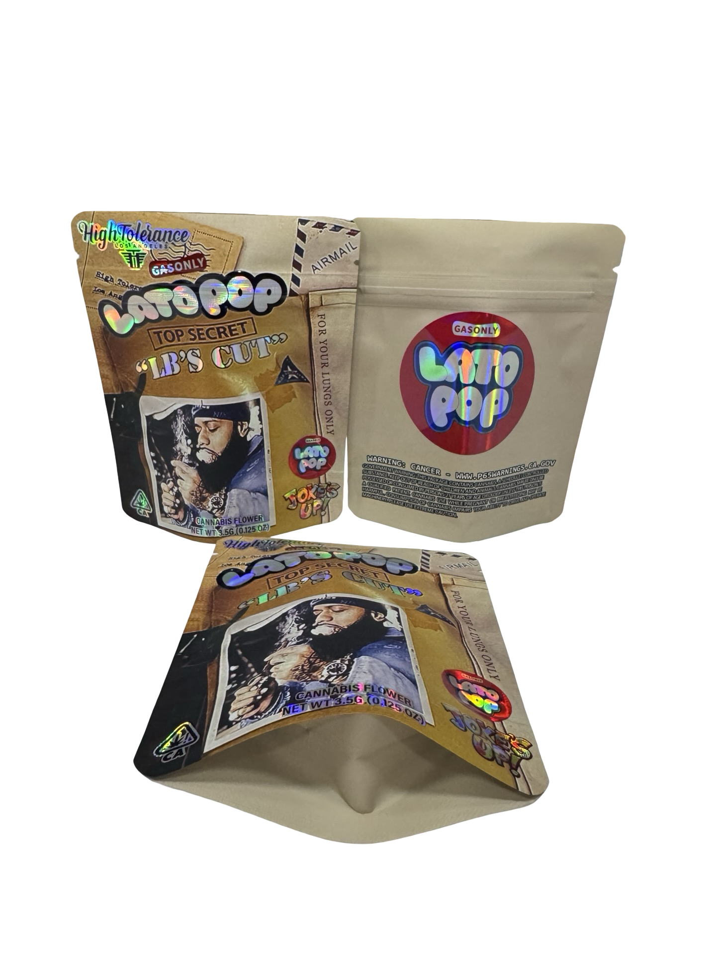 Latopop LB’s Cut 3.5g Mylar Bags High Tolerance Latopop LB’s Cut 3.5g Mylar Bags High Tolerance