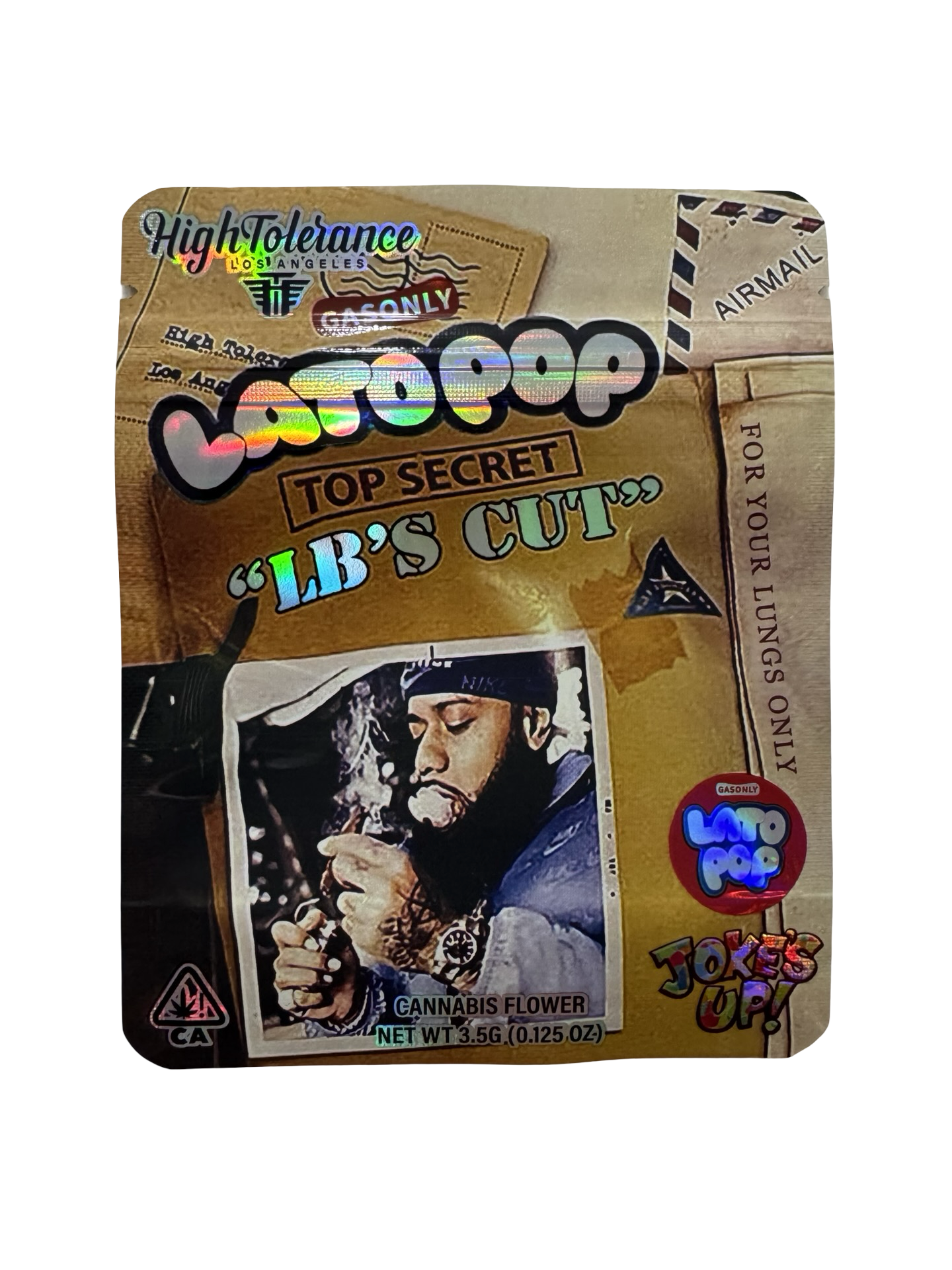 Latopop LB’s Cut 3.5g Mylar Bags High Tolerance Latopop LB’s Cut 3.5g Mylar Bags High Tolerance