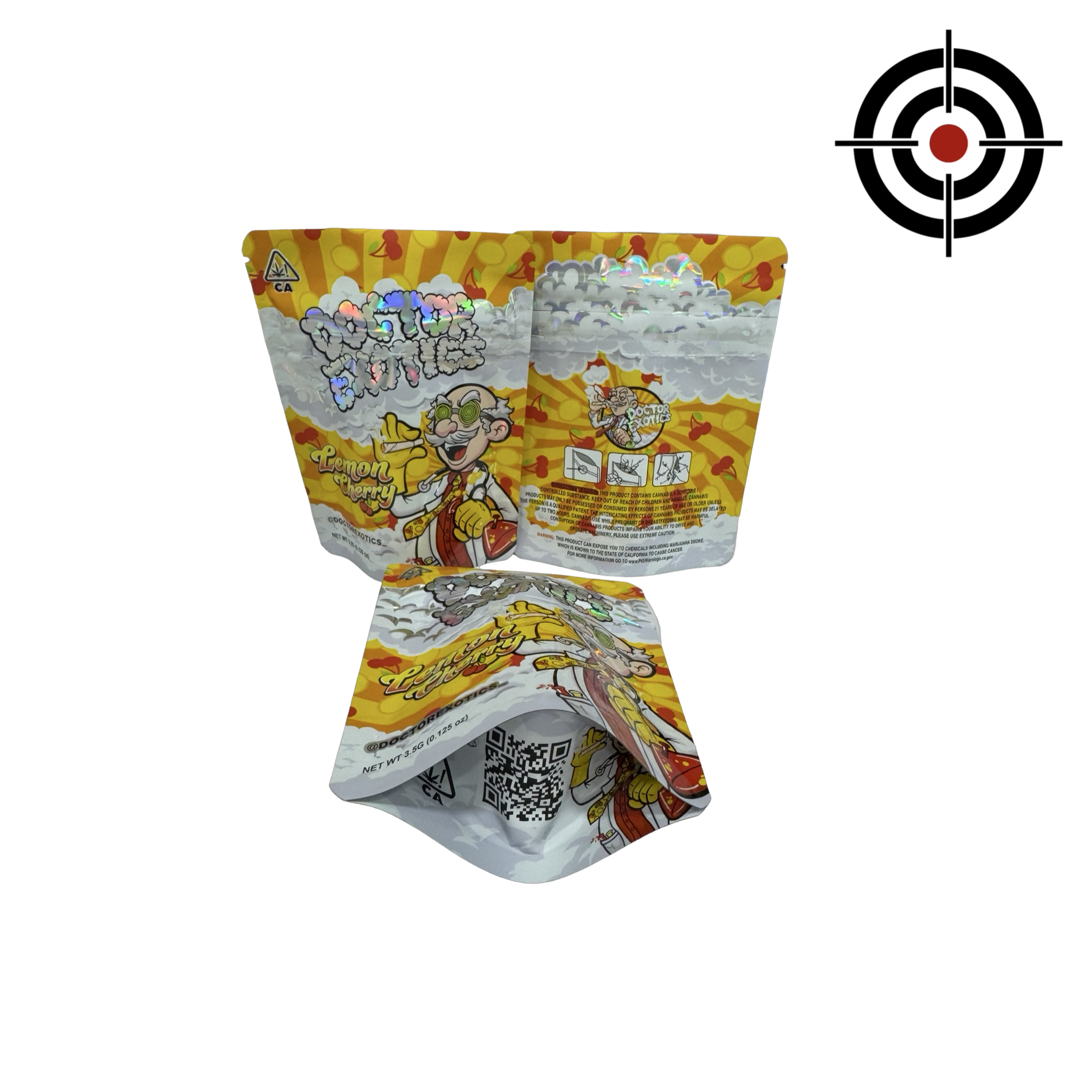 Lemon Cherry Mylar Bags 3.5g Doctor Exotics Lemon Cherry Mylar Bags 3.5g Doctor Exotics