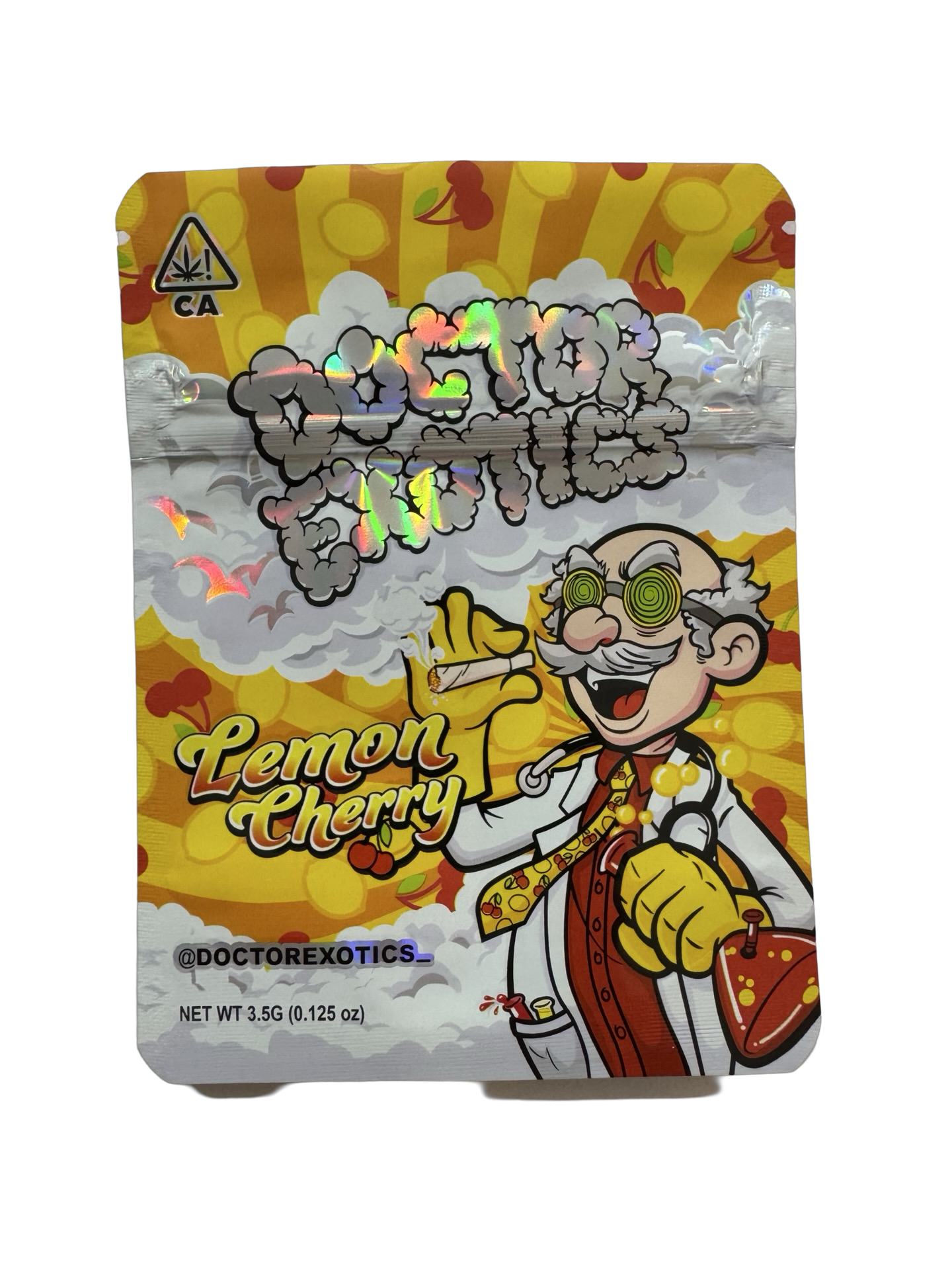 Lemon Cherry Mylar Bags 3.5g Doctor Exotics Lemon Cherry Mylar Bags 3.5g Doctor Exotics