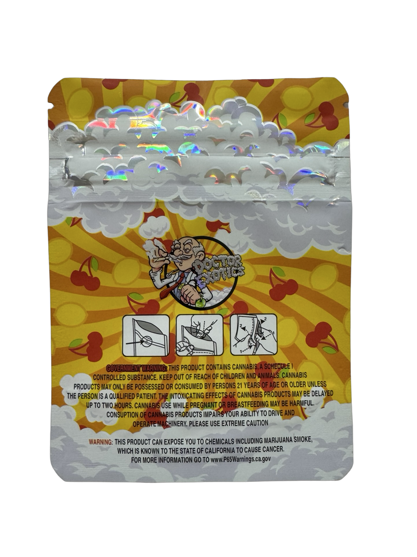 Lemon Cherry Mylar Bags 3.5g Doctor Exotics Lemon Cherry Mylar Bags 3.5g Doctor Exotics
