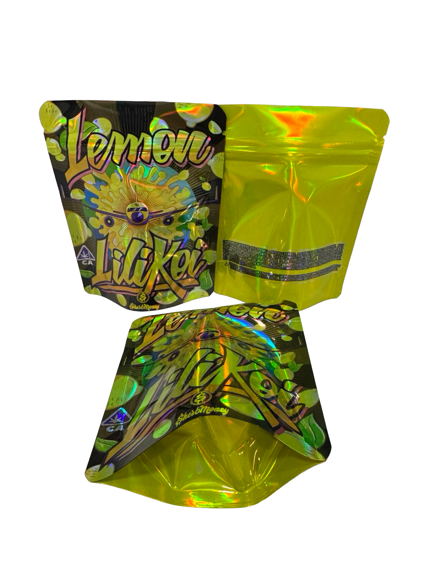 Lemon Lilikoi Mylar Bags 3.5g SherbMoney Lemon Lilikoi Mylar Bags 3.5g SherbMoney