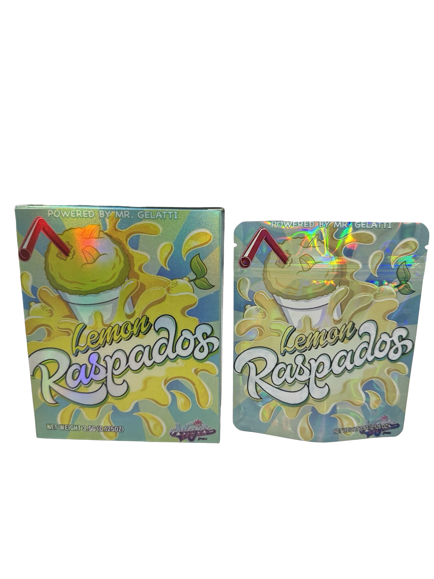 Lemon Raspados 3.5g Mylar Bags & Boxes Major League Exotics Lemon Raspados 3.5g Mylar Bags & Boxes Major League Exotics