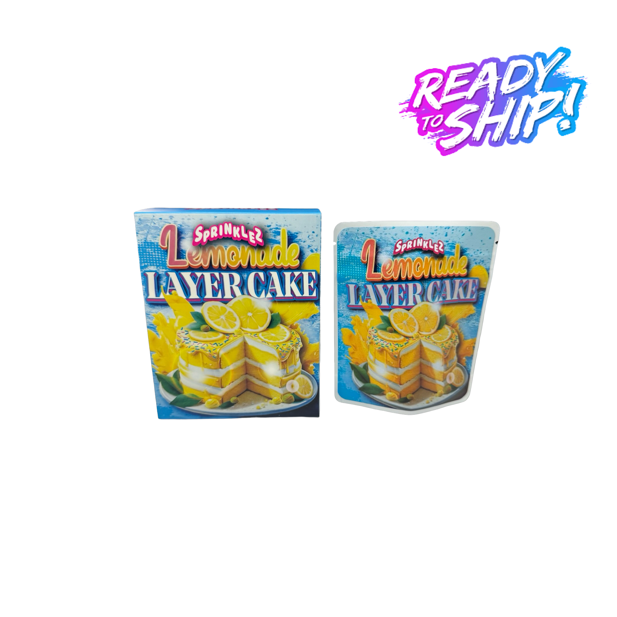Lemonade Layer Cake 3.5g Mylar Bags & Boxes Sprinklez Lemonade Layer Cake 3.5g Mylar Bags & Boxes Sprinklez