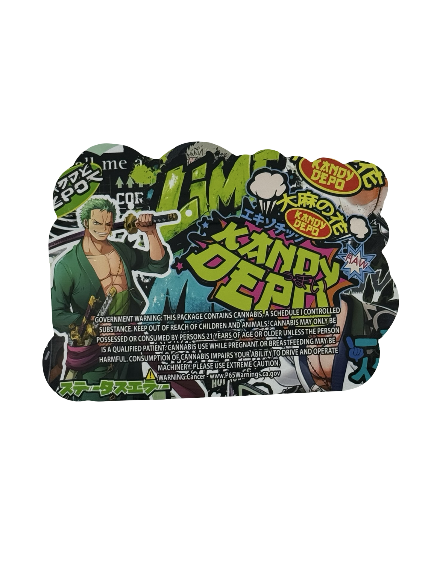 Lime and Mint Mylar Bags 3.5g Kandy Depo Lime and Mint Mylar Bags 3.5g Kandy Depo