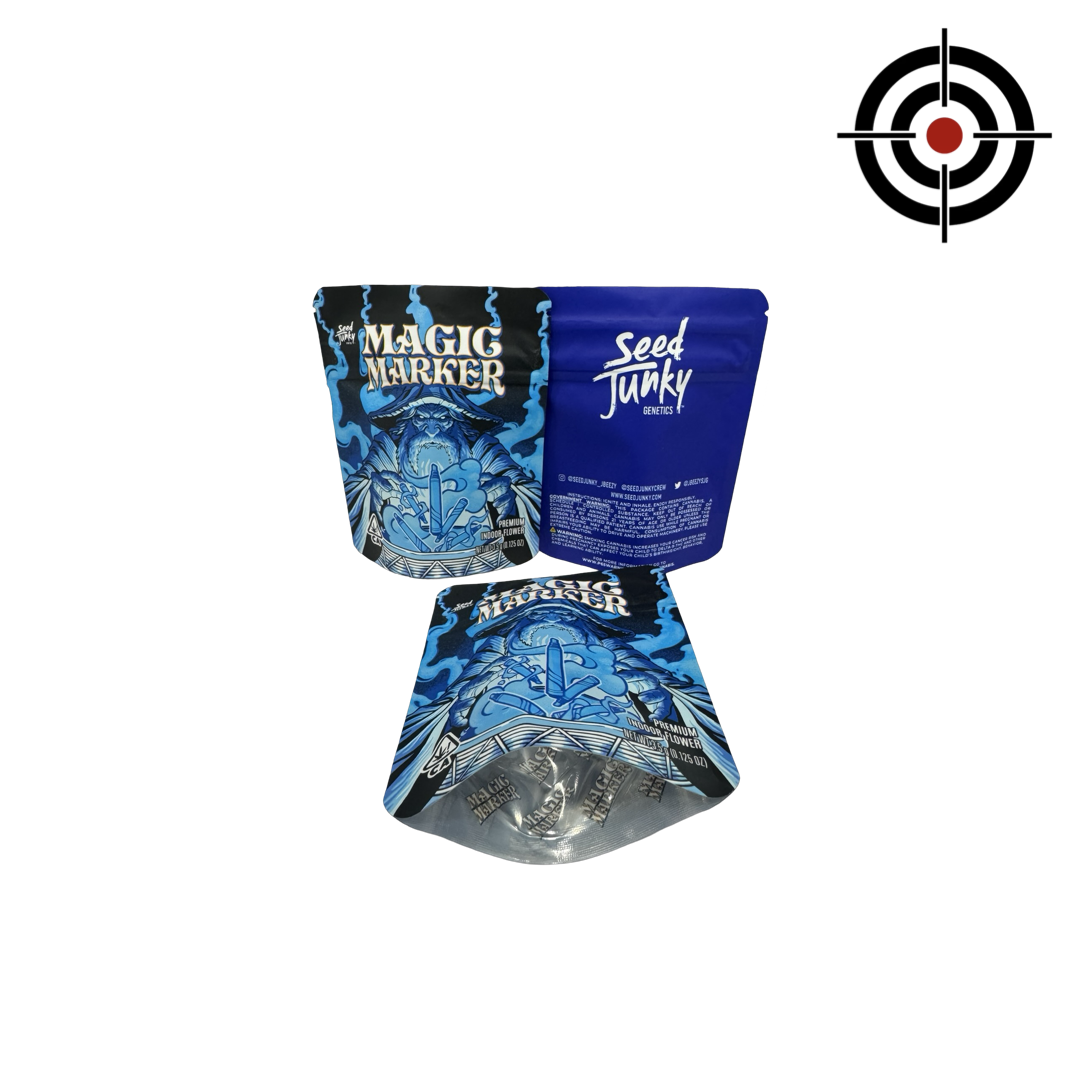 Magic Marker Mylar Bags 3.5g Seed Junky Magic Marker Mylar Bags 3.5g Seed Junky