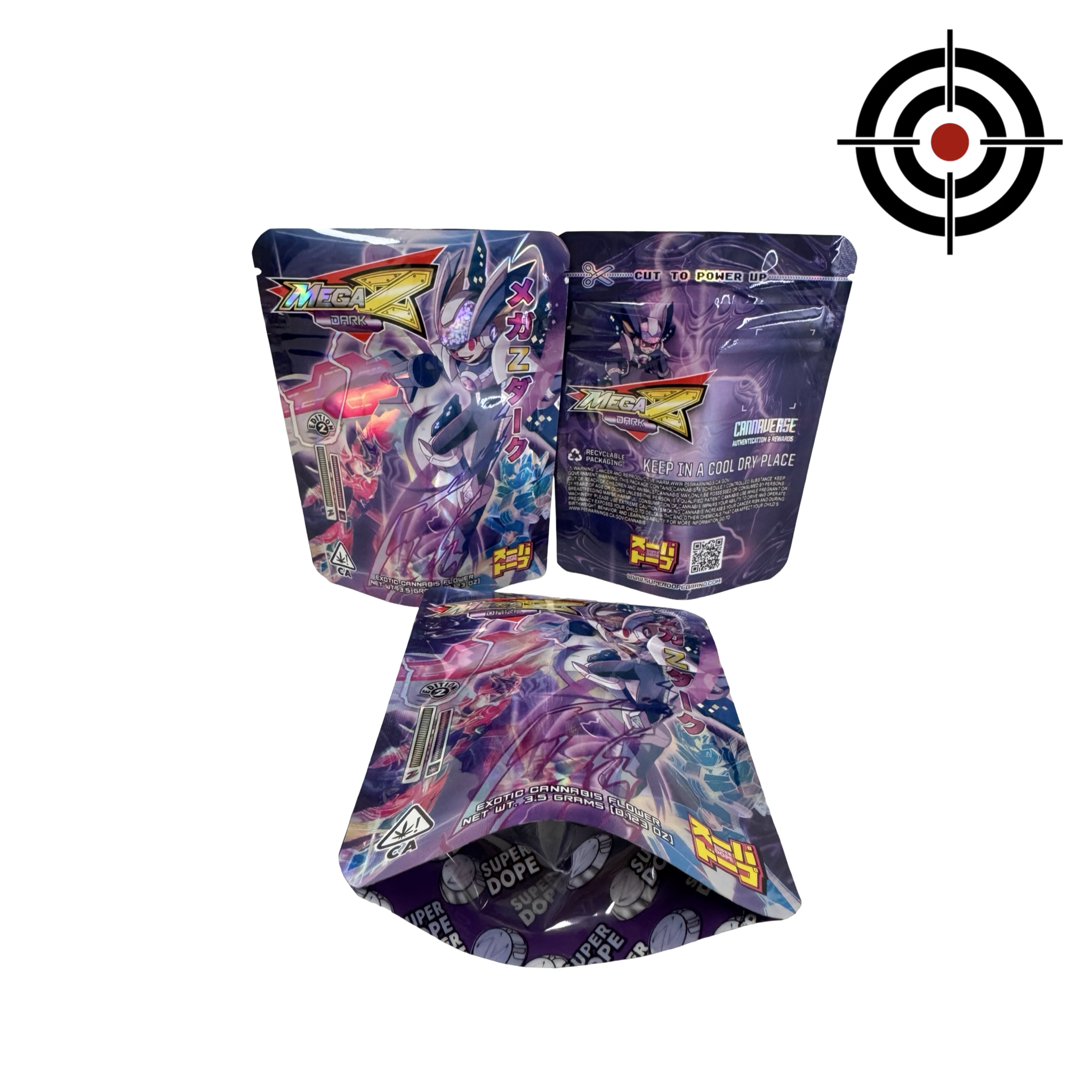 Mega Z Dark Edition 2 Mylar Bags 3.5g Super Dope Mega Z Dark Edition 2 Mylar Bags 3.5g Super Dope