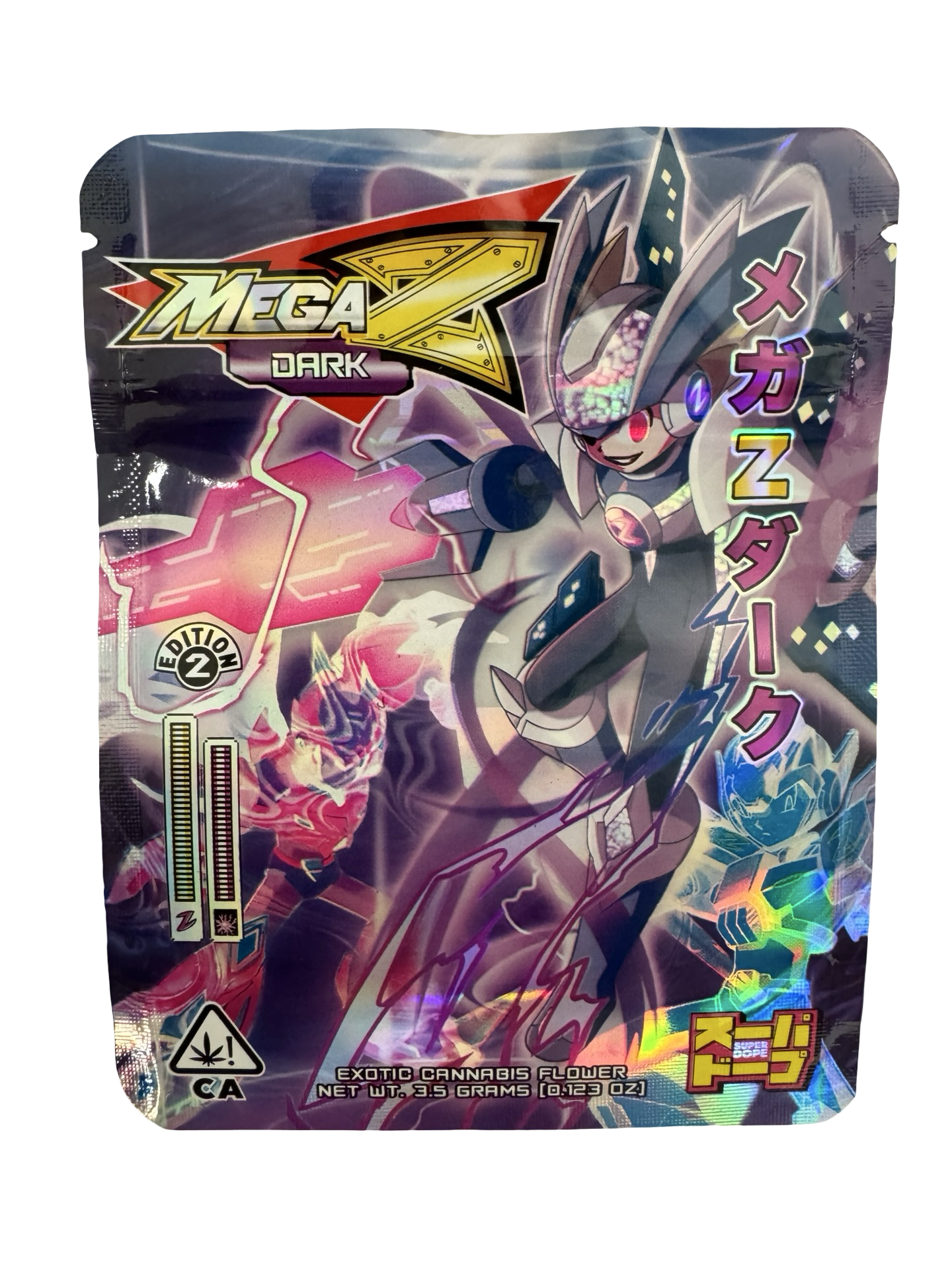 Mega Z Dark Edition 2 Mylar Bags 3.5g Super Dope Mega Z Dark Edition 2 Mylar Bags 3.5g Super Dope