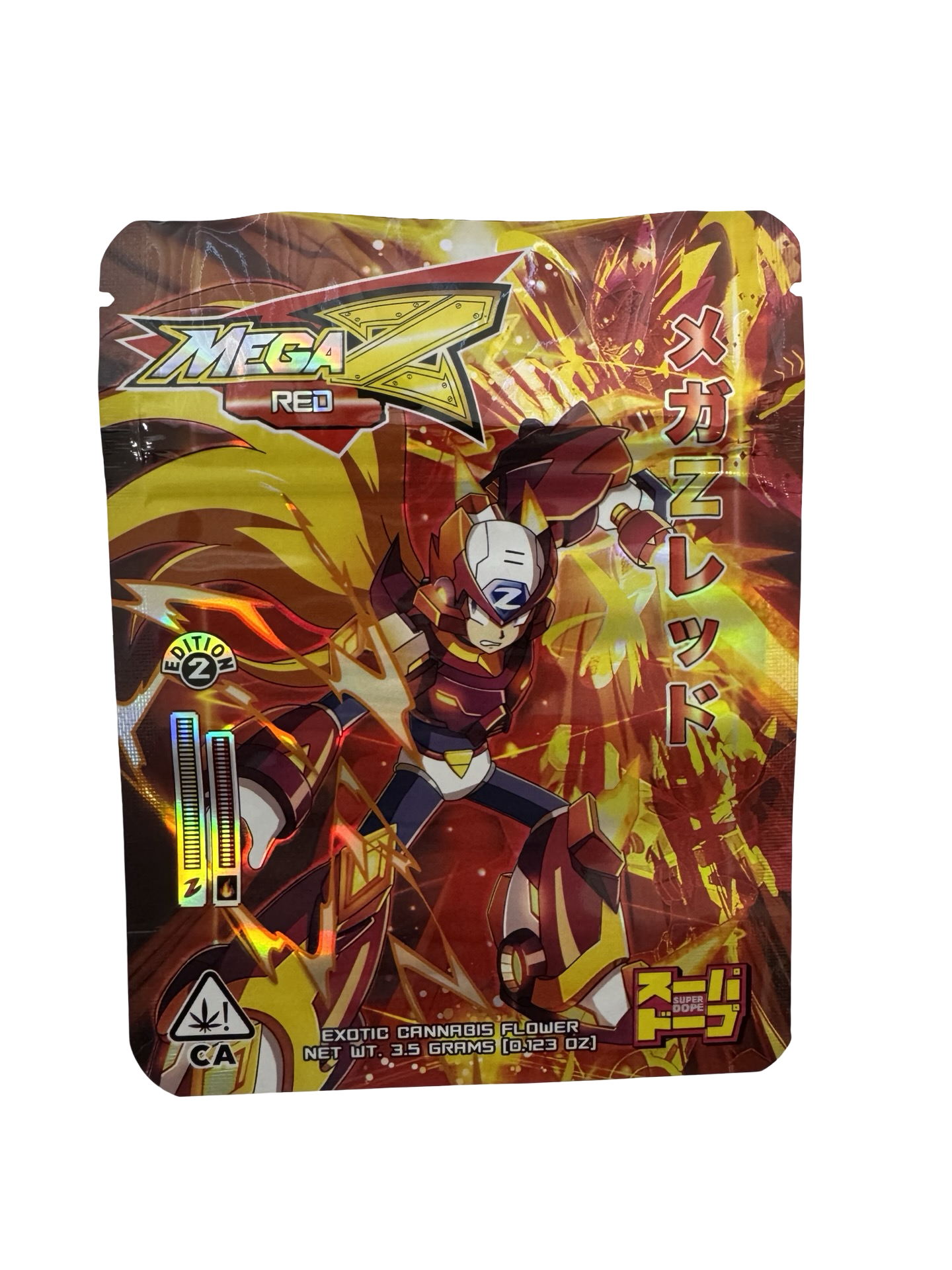 Mega Z Red Edition 2 Mylar Bags 3.5g Super Dope Mega Z Red Edition 2 Mylar Bags 3.5g Super Dope