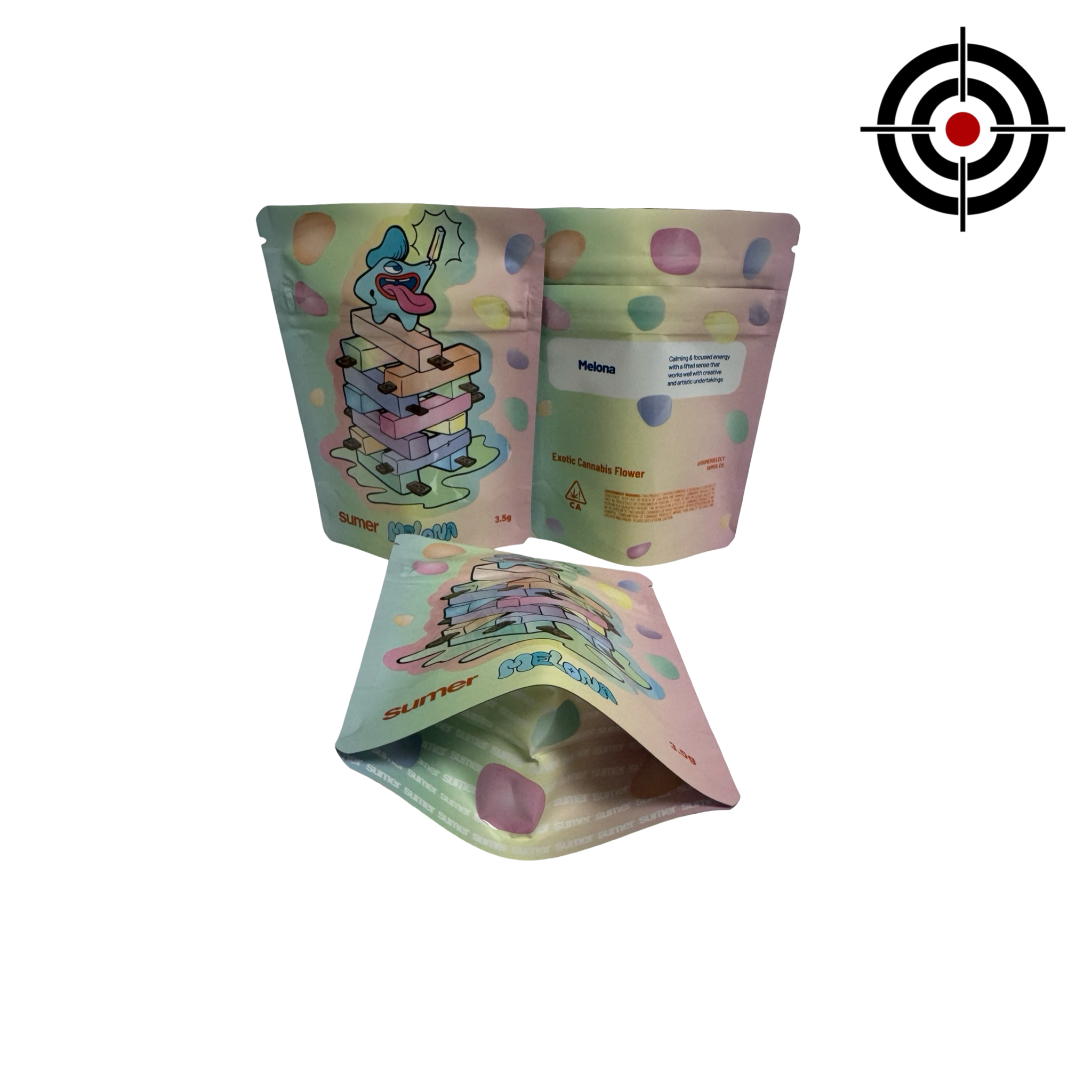 Melona Mylar Bags 3.5g Sumer Melona Mylar Bags 3.5g Sumer