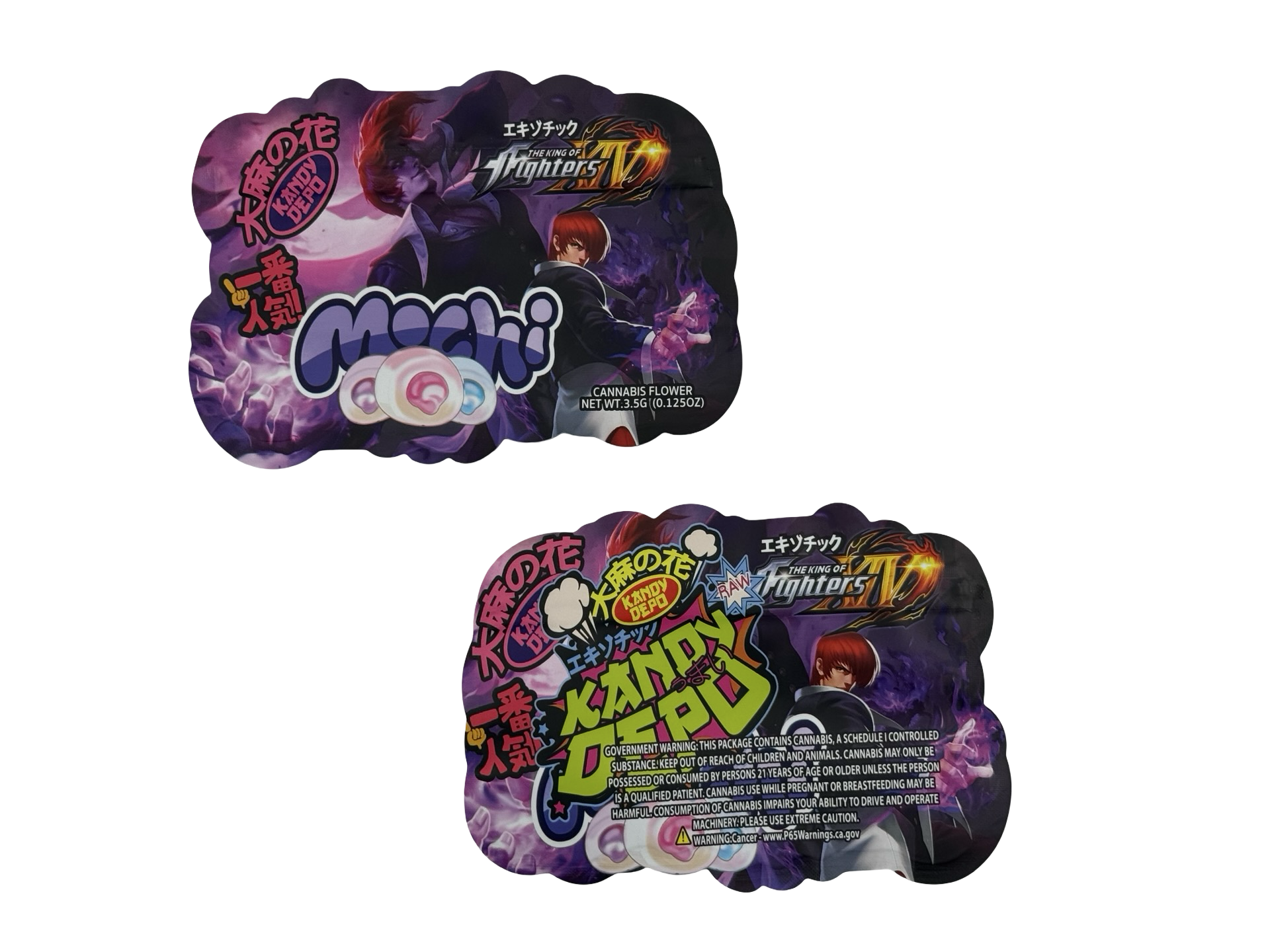 Mochi King of Fighters Mylar Bags 3.5g Kandy Depo