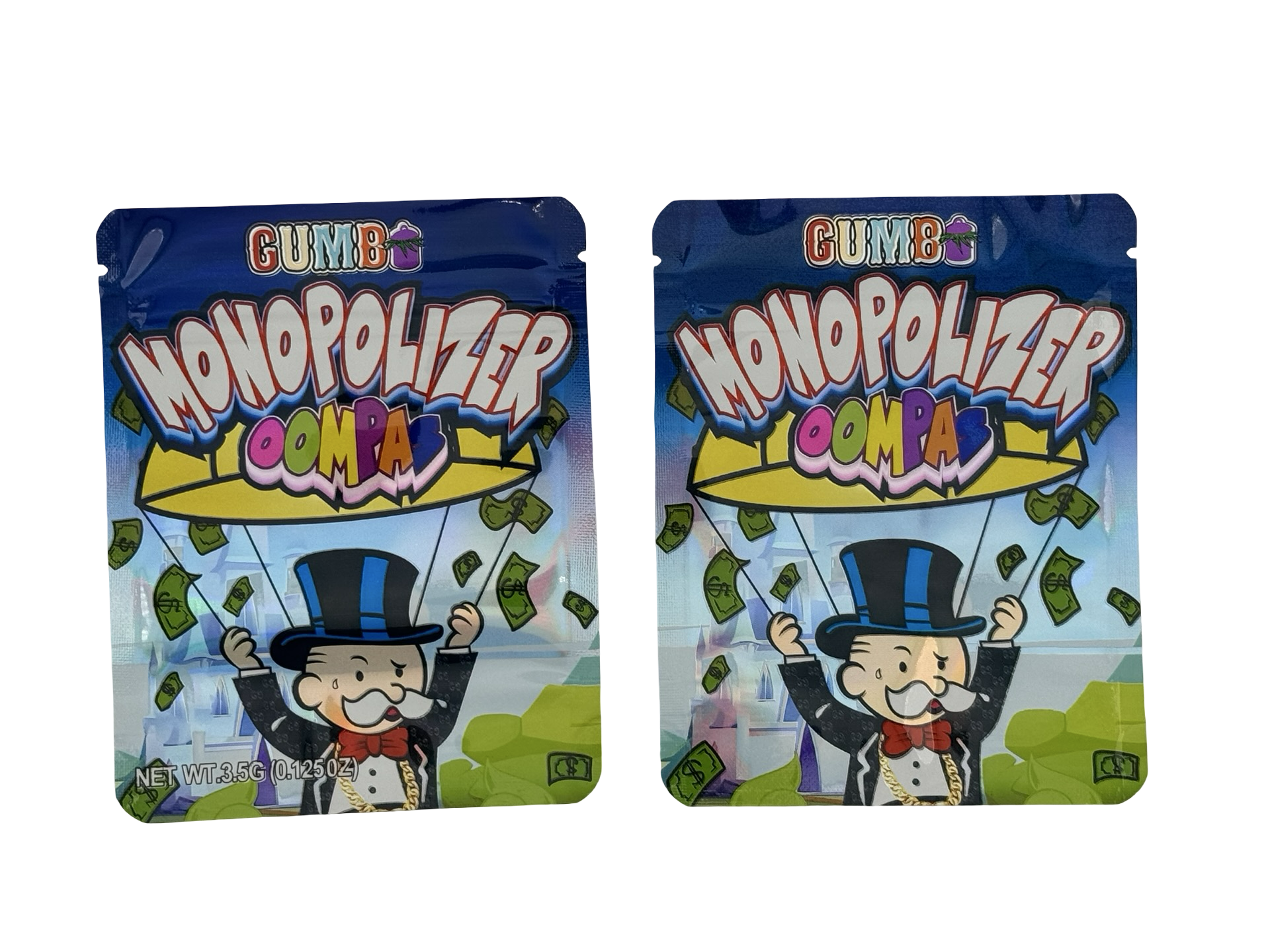 Monopolizer 3.5g Mylar Bags Gumbo