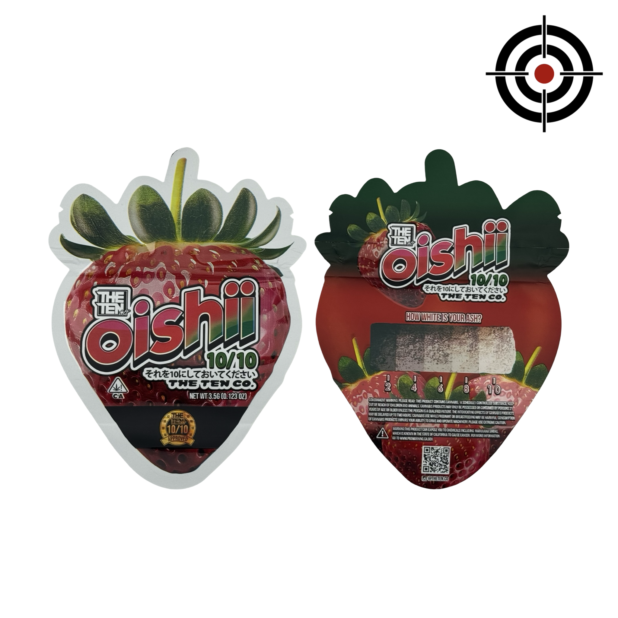 Oishii Mylar Bags 3.5g The Ten Co Oishii Mylar Bags 3.5g The Ten Co
