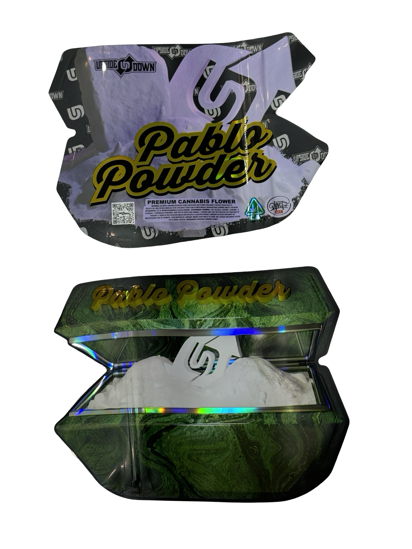 Pablo Powder Mylar Bags 3.5g Upside Down Pablo Powder Mylar Bags 3.5g Upside Down