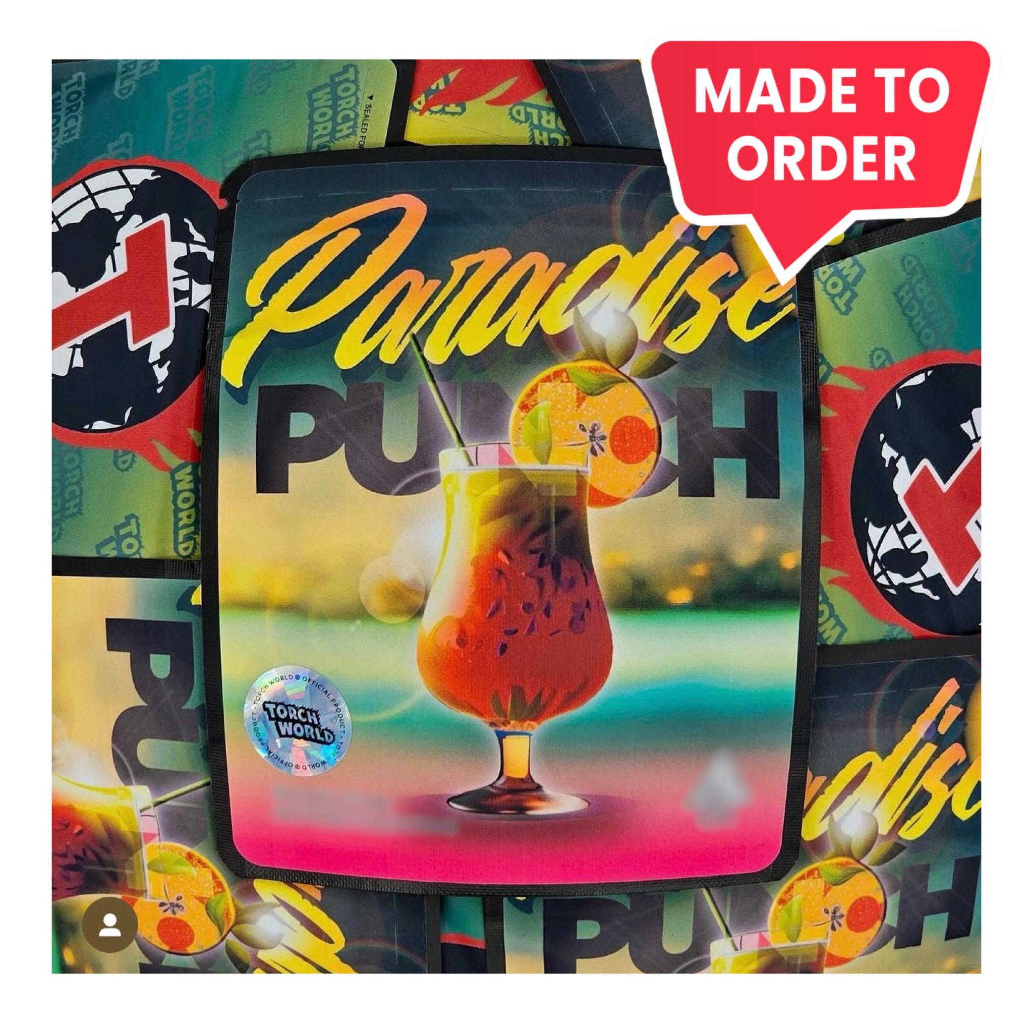 Paradise Punch 3.5g Mylar Bags Sprinklez Torch World Paradise Punch 3.5g Mylar Bags Sprinklez Torch World