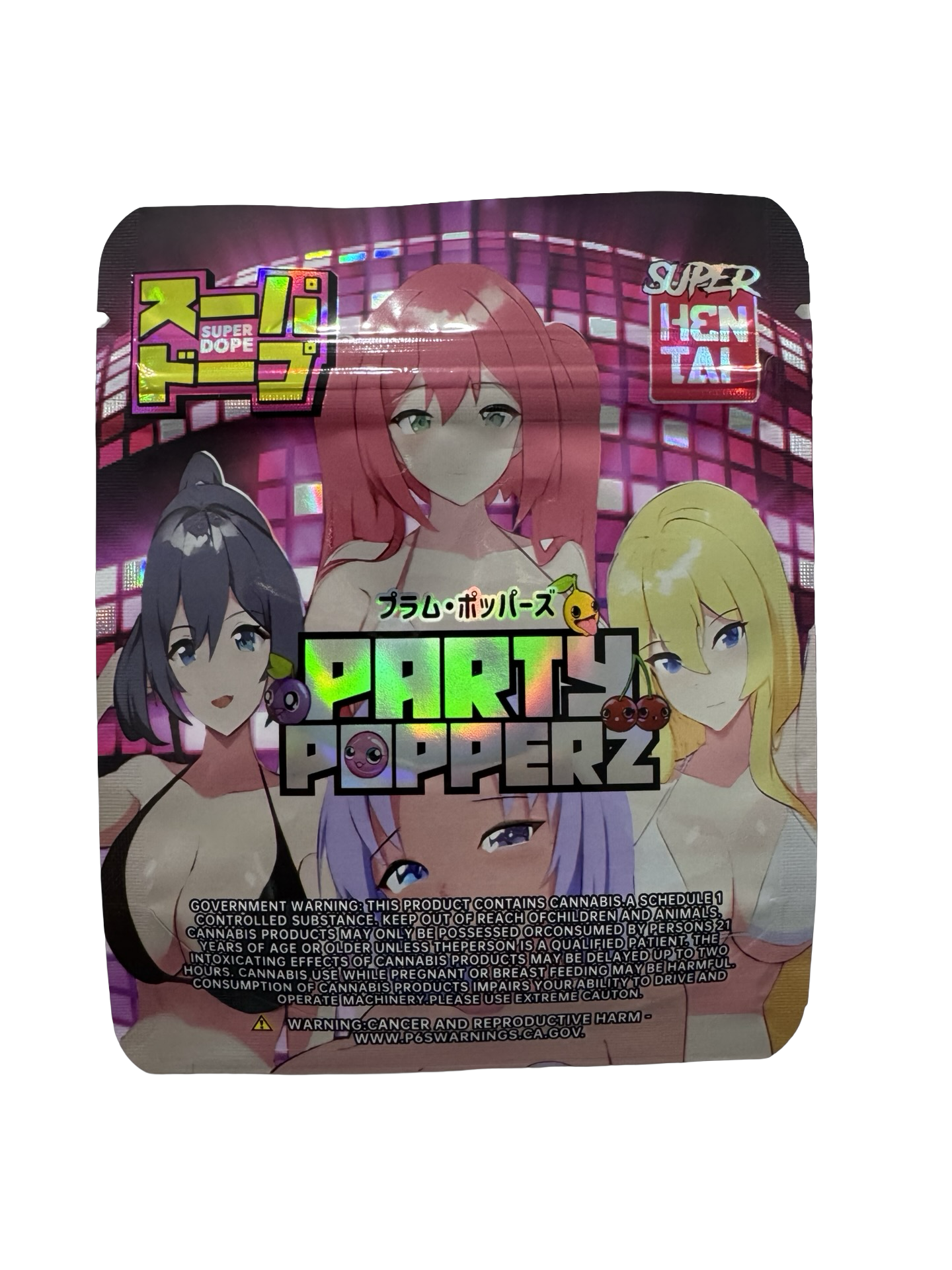 Party Popperz Mylar Bags 3.5g Super Dope Party Popperz Mylar Bags 3.5g Super Dope
